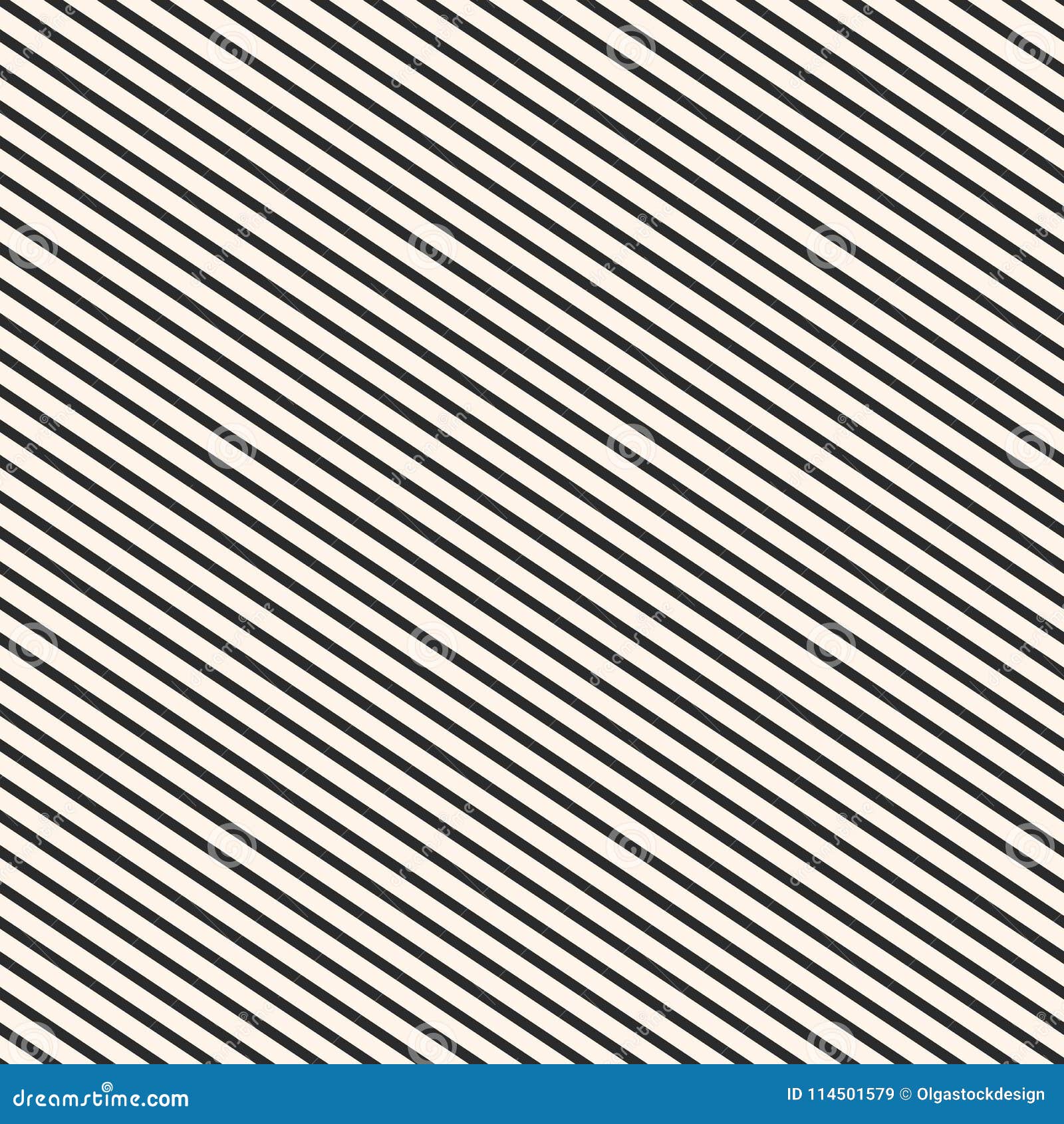 Diagonal stripes pattern. Vector seamless striped texture. Abstract  monochrome geometric background with thin parallel slanted lines. Simple  stylish repeat design for tileable print, decoration, cover Stock Vector