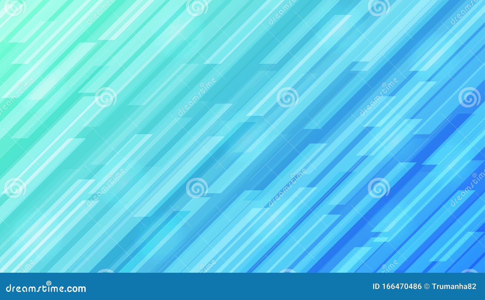 Abstract Bright Diagonal Stripes Texture in Blue and Green Gradient