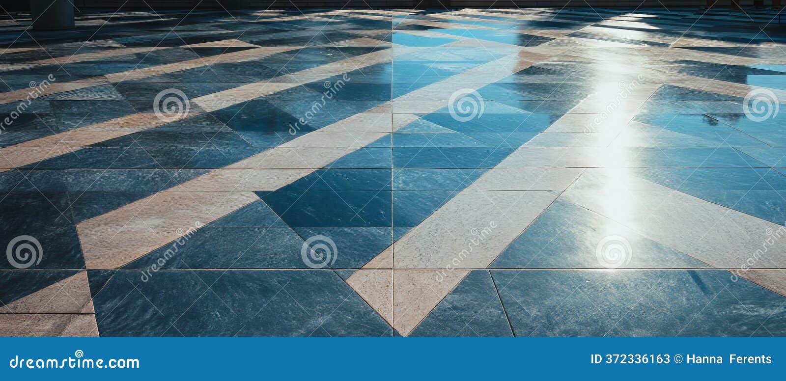 Diagonal Tile Pattern Showcasing Modern Design in a Dynamic Urban Space  Stock Illustration - Illustration of dynamic, blue: 372336163, image size:1600x776