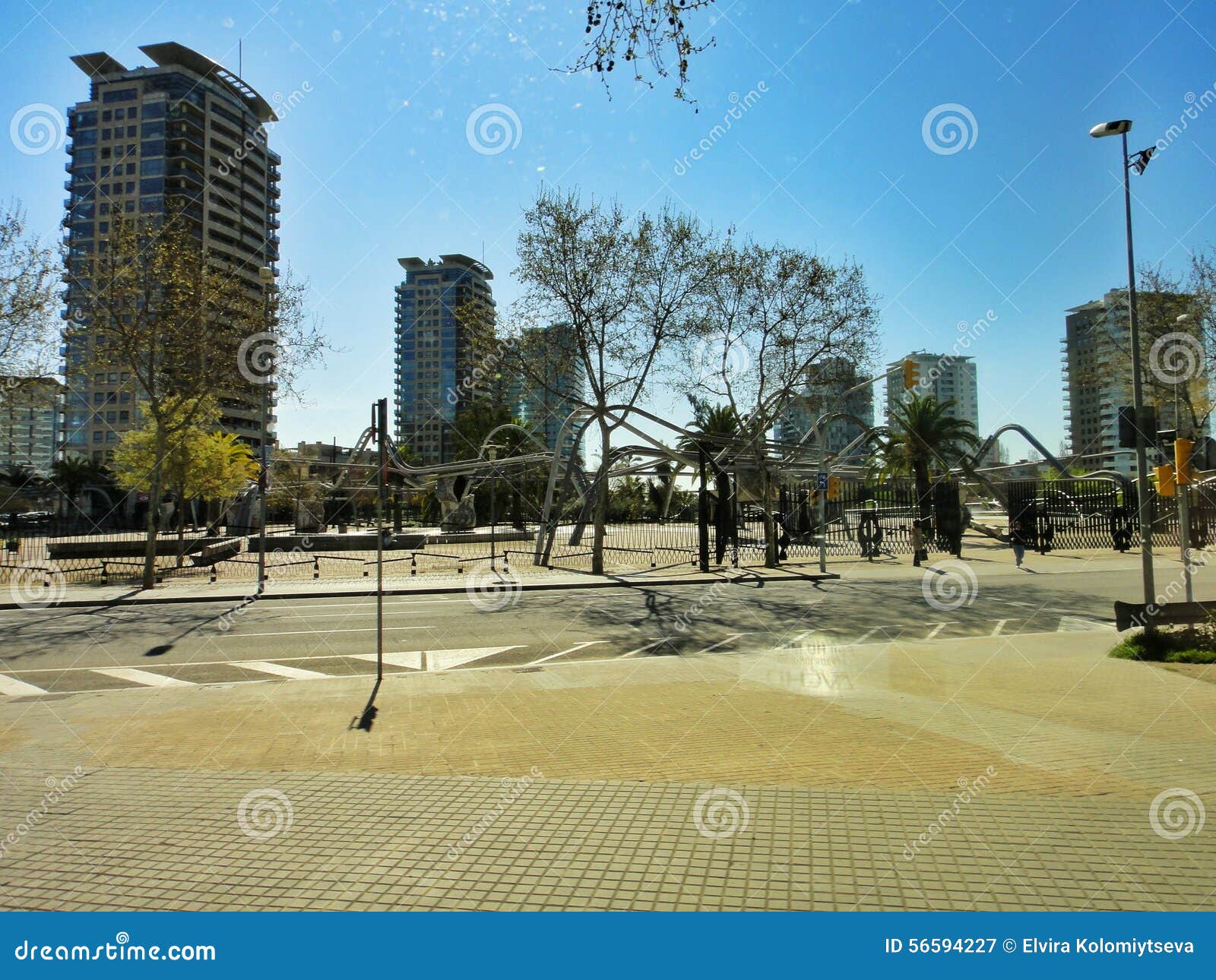 Diagonalny Mar Park, Barcelona Fotografia Editorial - Obraz złożonej z ...