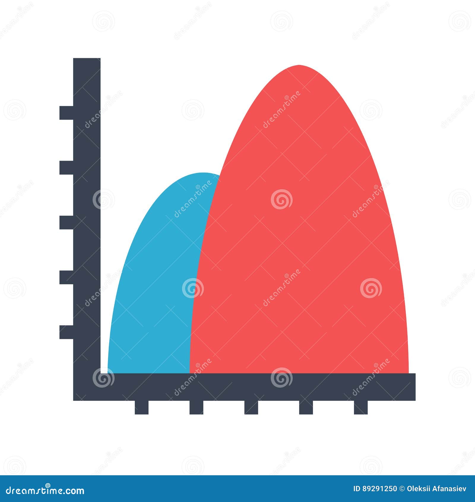 Diagram Area Flat Vector Icon Stock Vector - Illustration of infograph