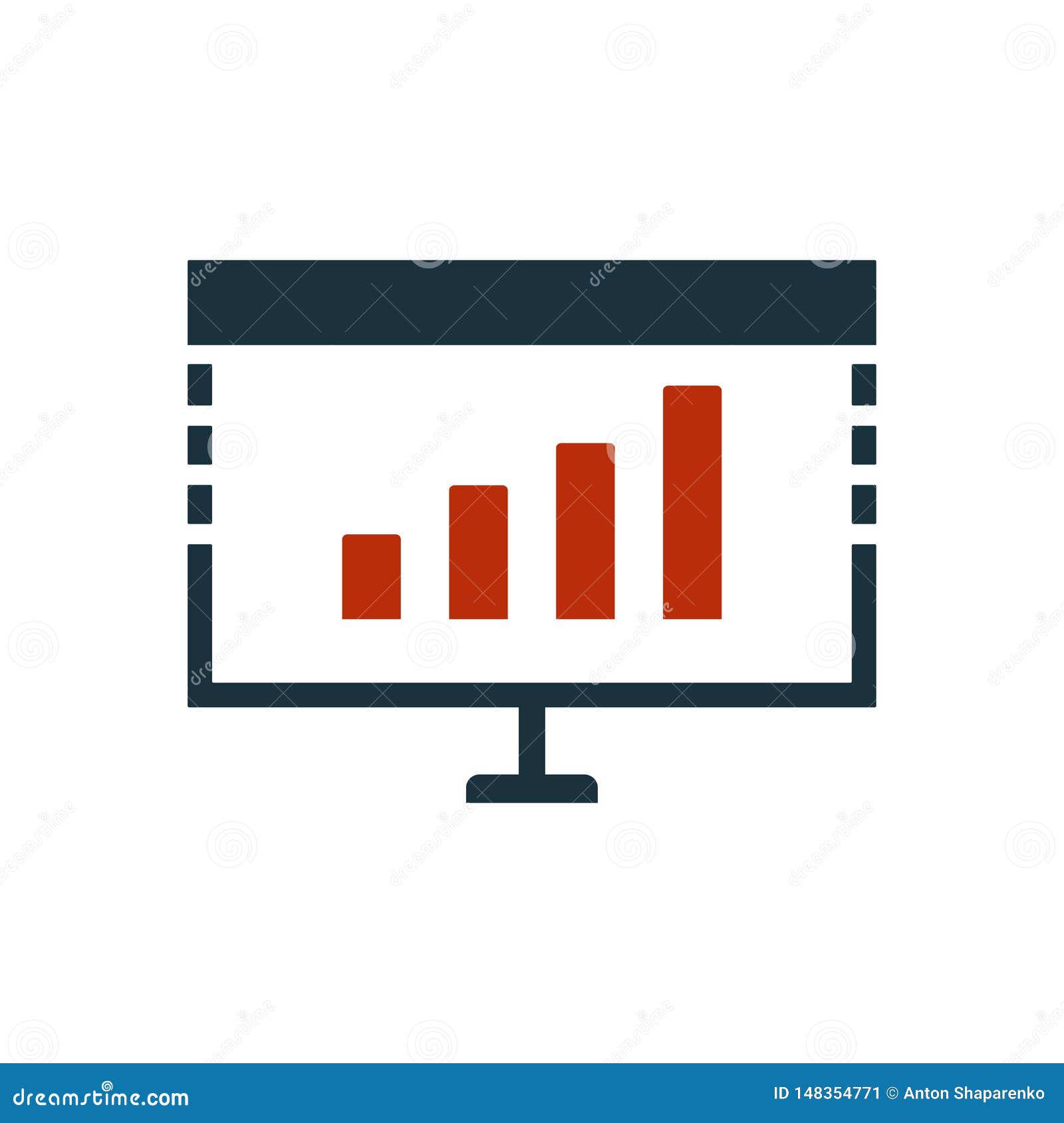 Diagram Icon  Creative Symbol In Two Colors  Pixel Perfect