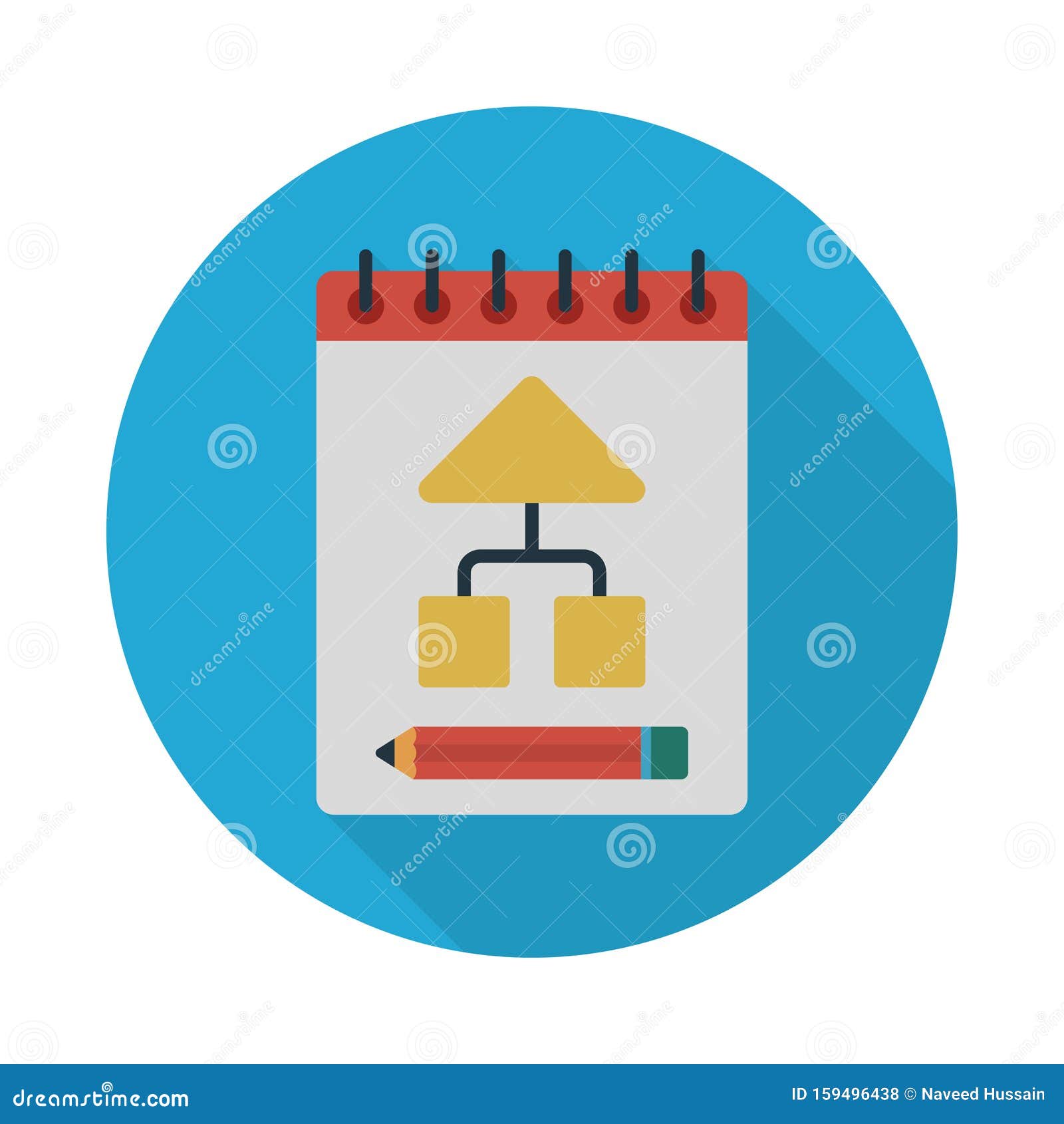 Diagram Reception Vector Flat Icon Stock Illustration - Illustration of ...