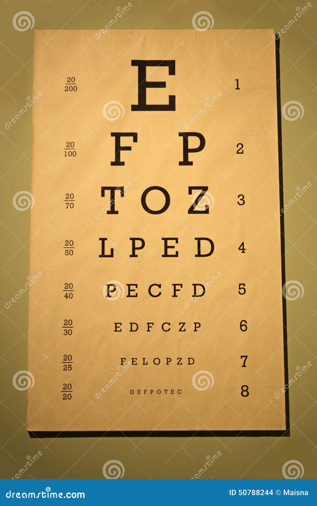 Format Poche 7x4 Pouces, Pour Test à 6 Pieds De Distance - Foto 5