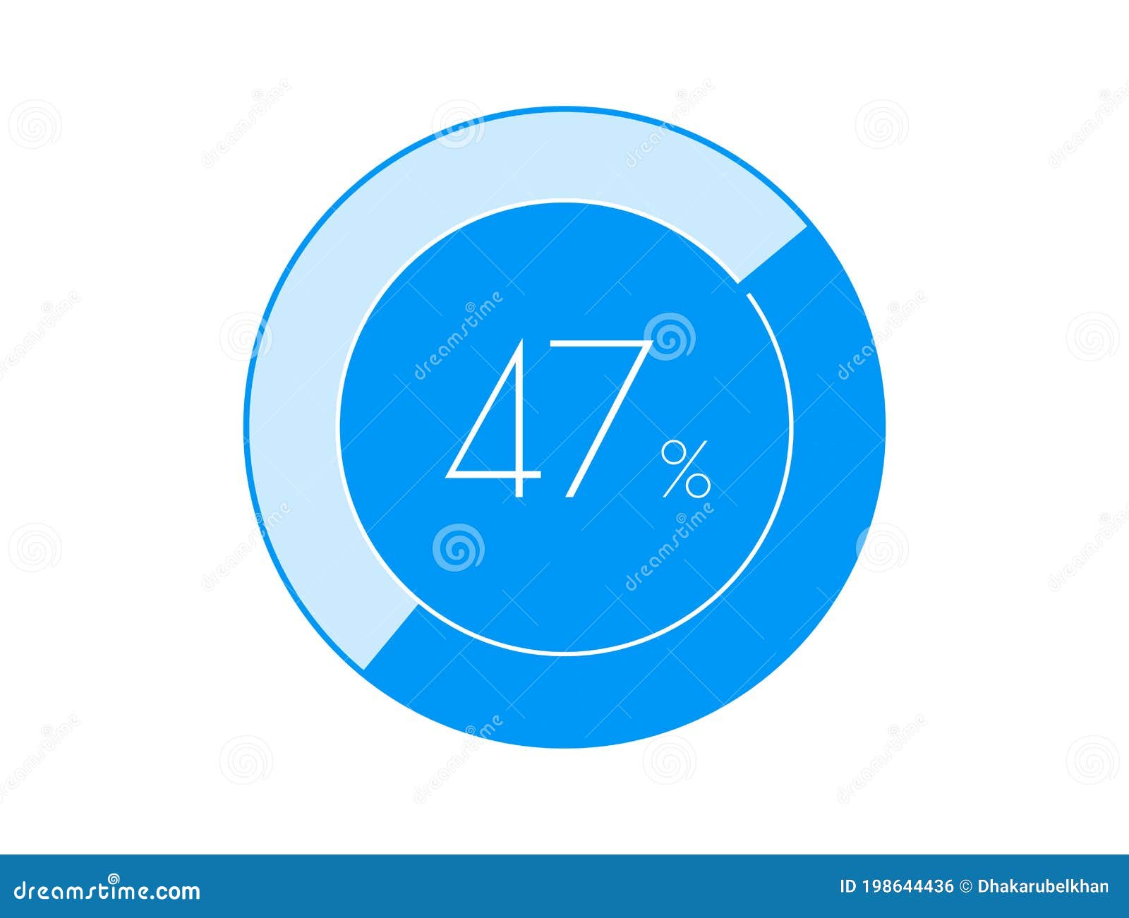 47 Diagrammes De Pourcentage Du Pourcentage 47 Infographic Illustration
