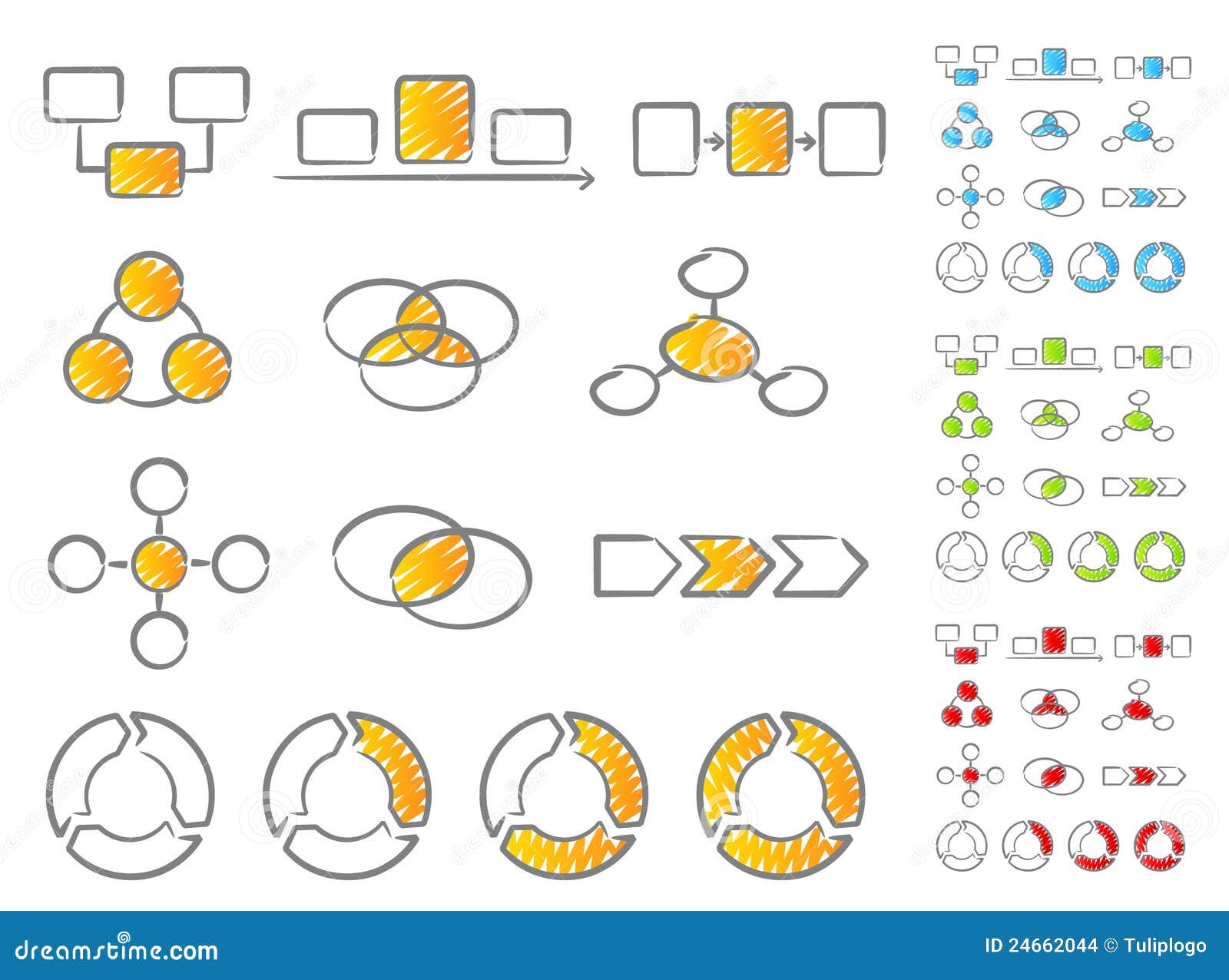 diagrams icon set