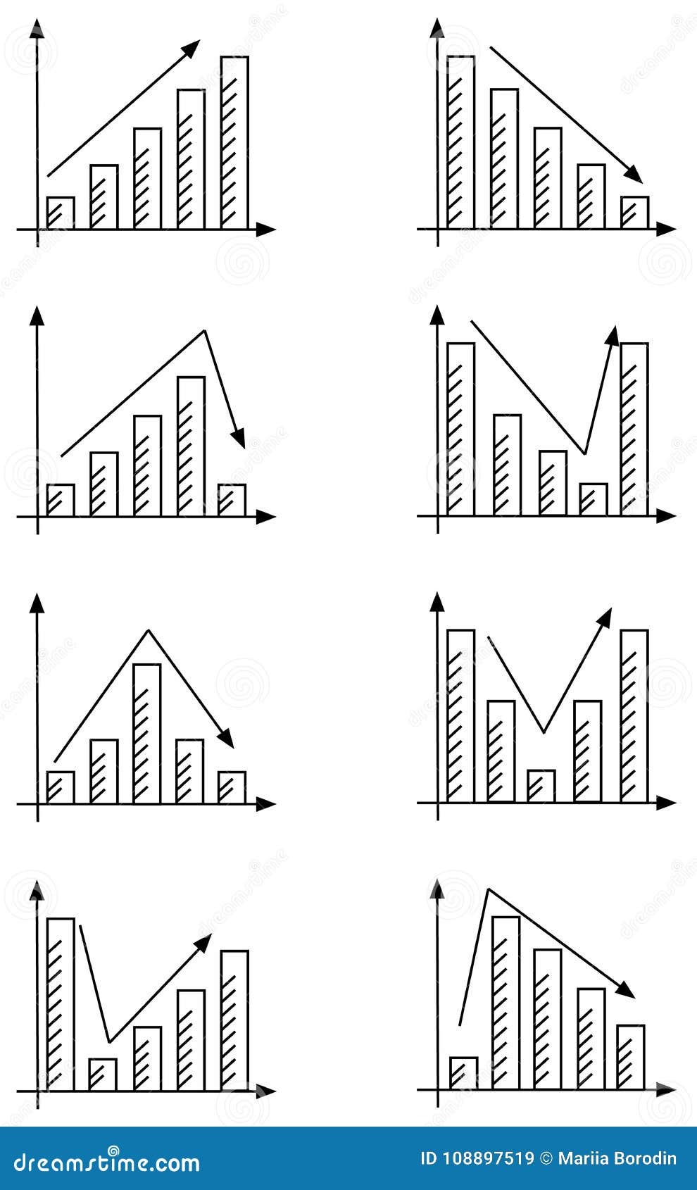 Different diagrams stock vector. Illustration of characteristic - 108897519