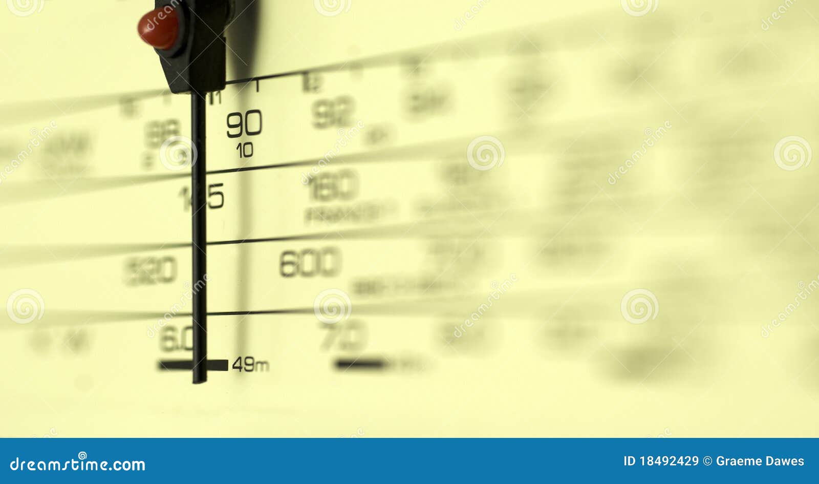Dial de radio imagen de archivo. Imagen de musical, macro 18492429