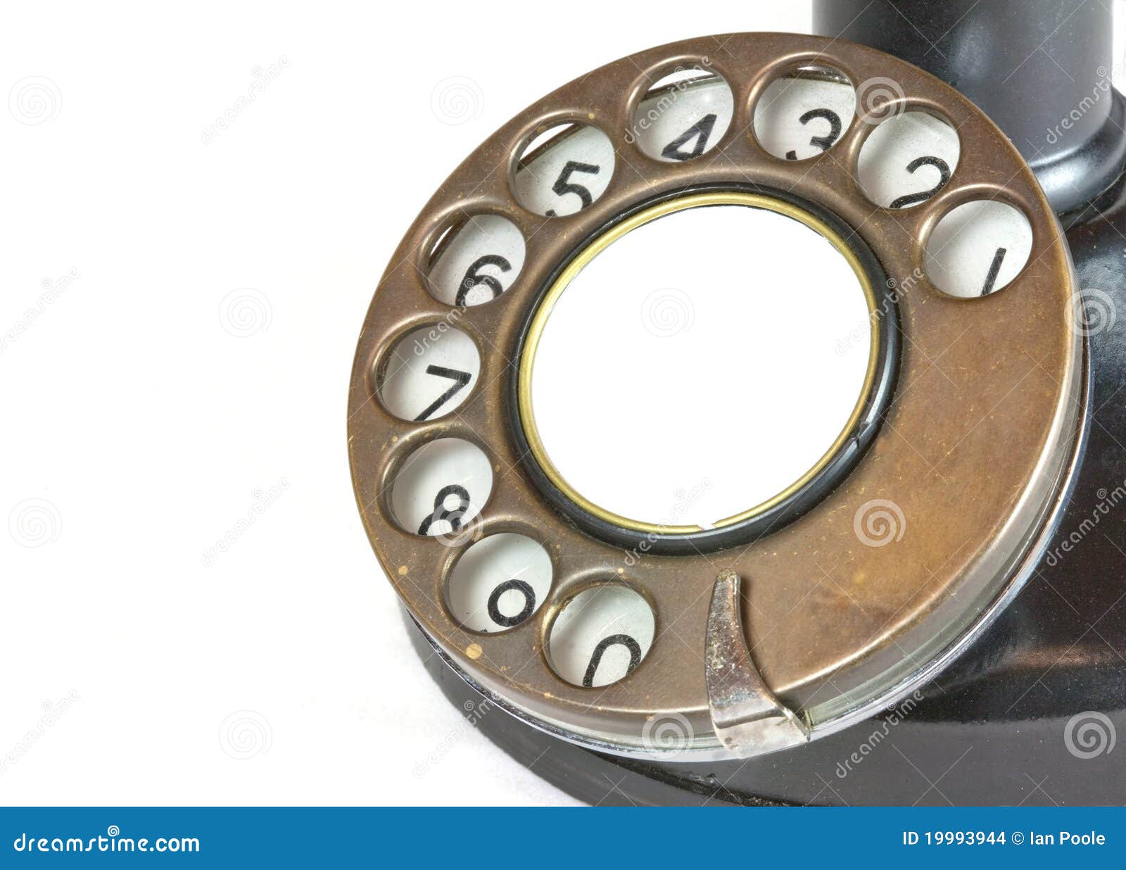 Dial from Vintage Candlestick Telephone Stock Photo Image of