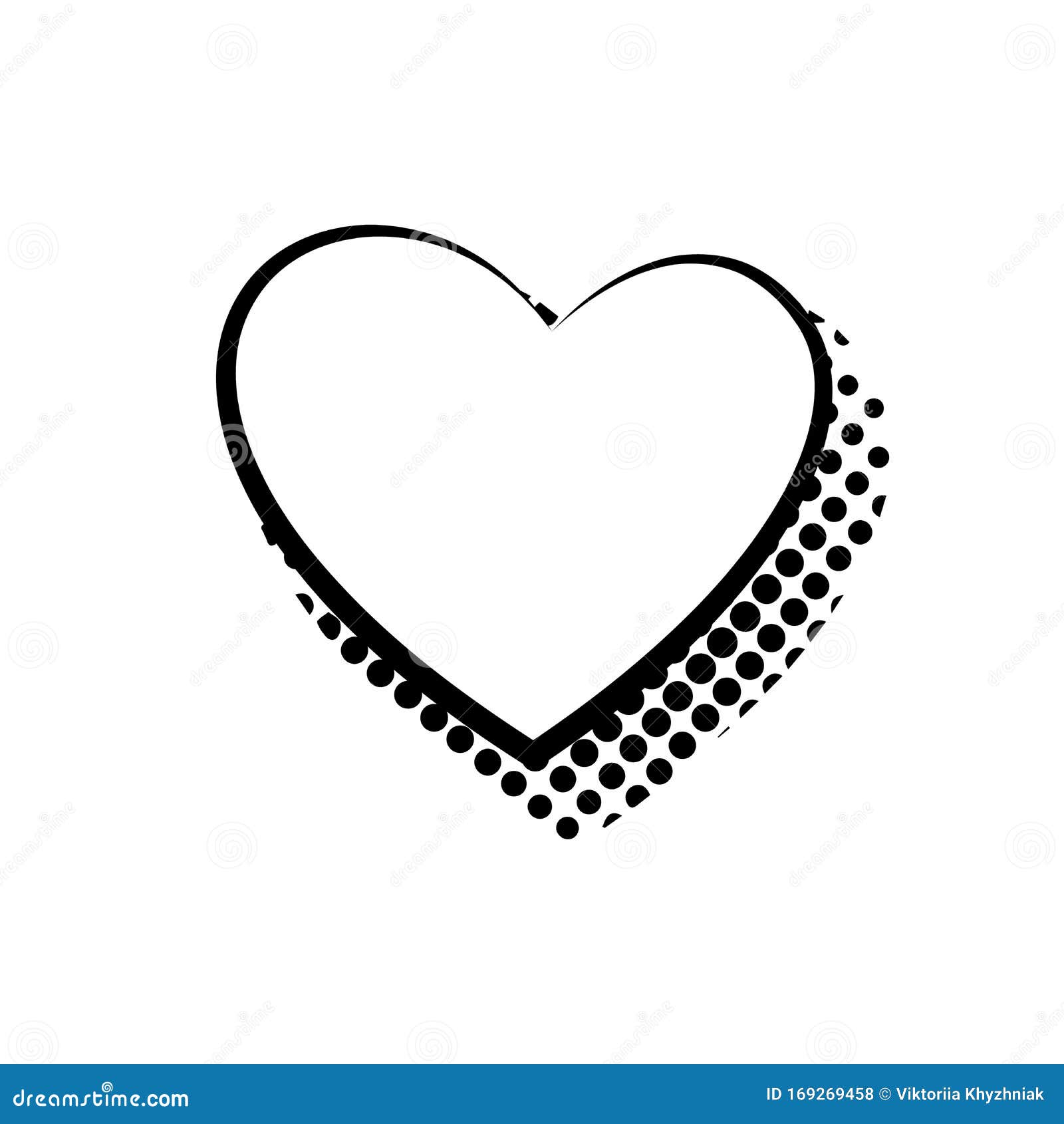Dialogue Bubble in Heart Form Vector Flat Isolated Stock Vector ...