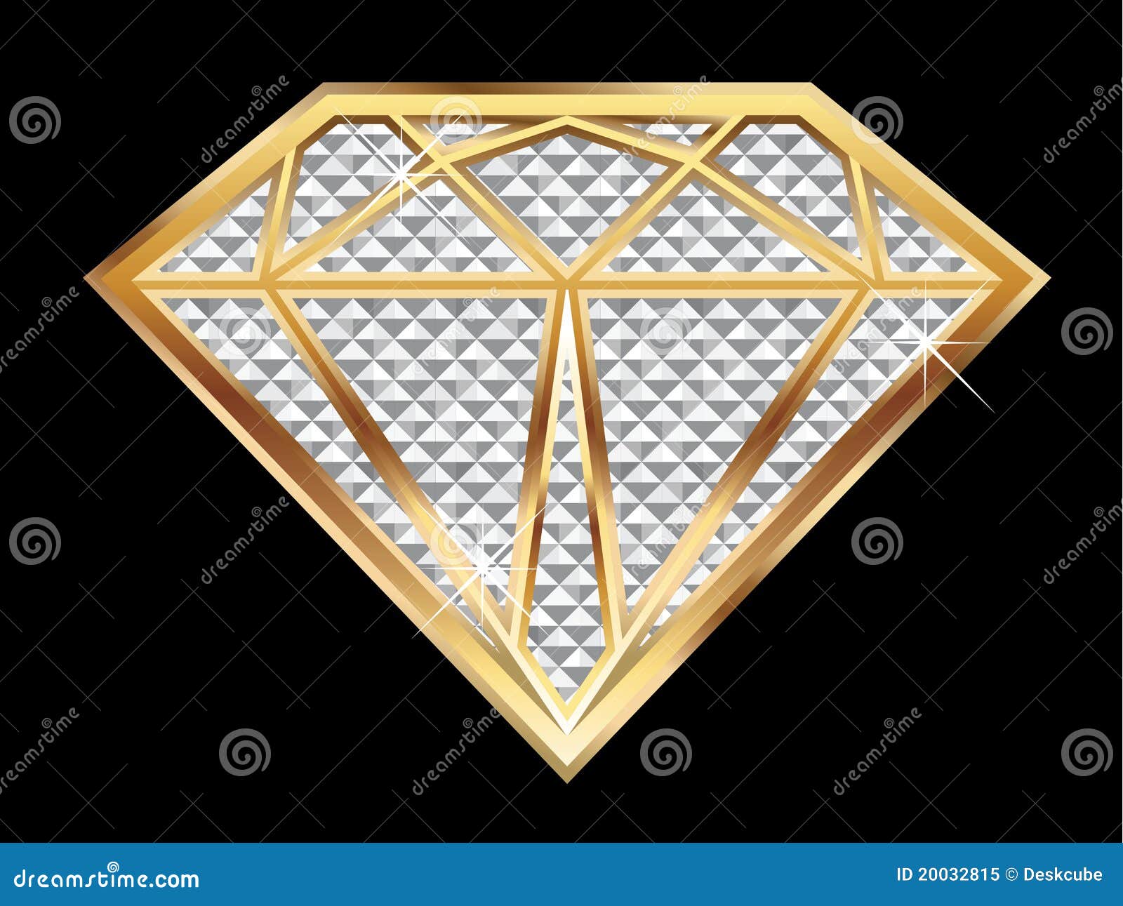 Diamond bling stock vector. Image of clip, retro, graphic 