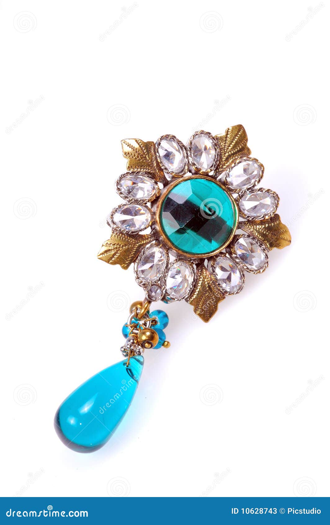 Diamond brooch jewellery stock image. Image of beauty 10628743