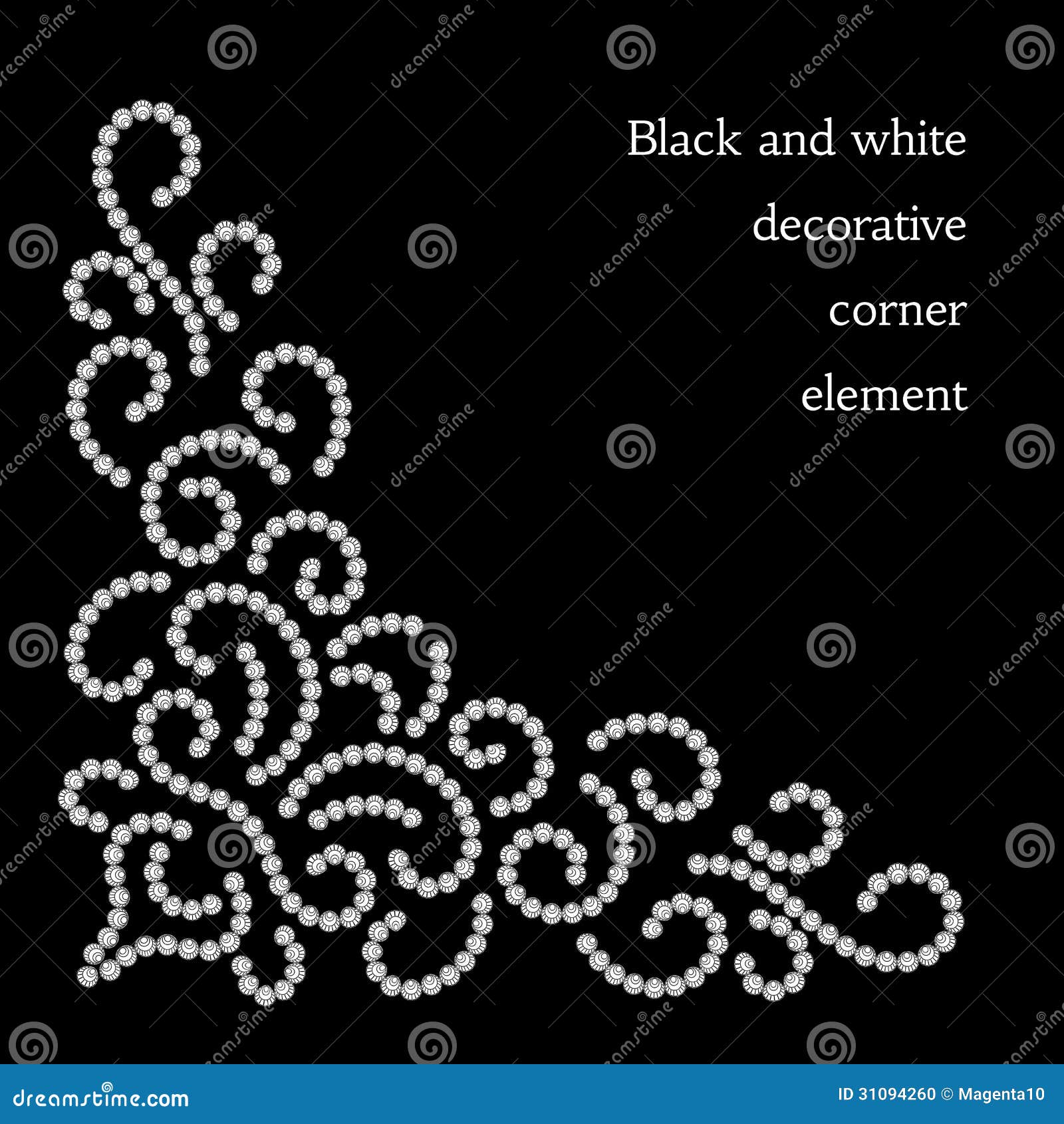 Diamond corner element stock vector. Illustration of jewelry 31094260