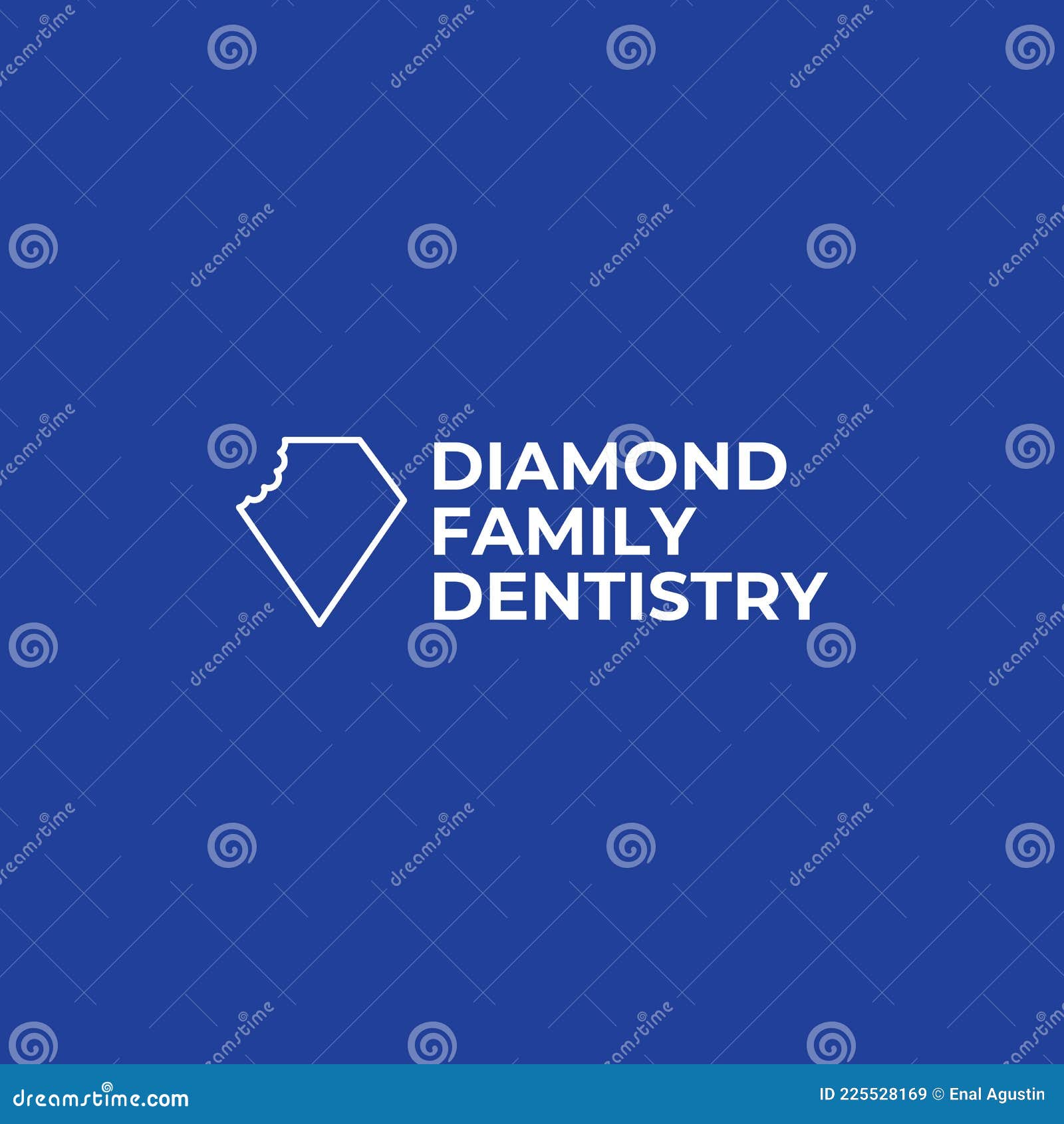 Diamond Dentist Logo Design Template Stock Vector Illustration of