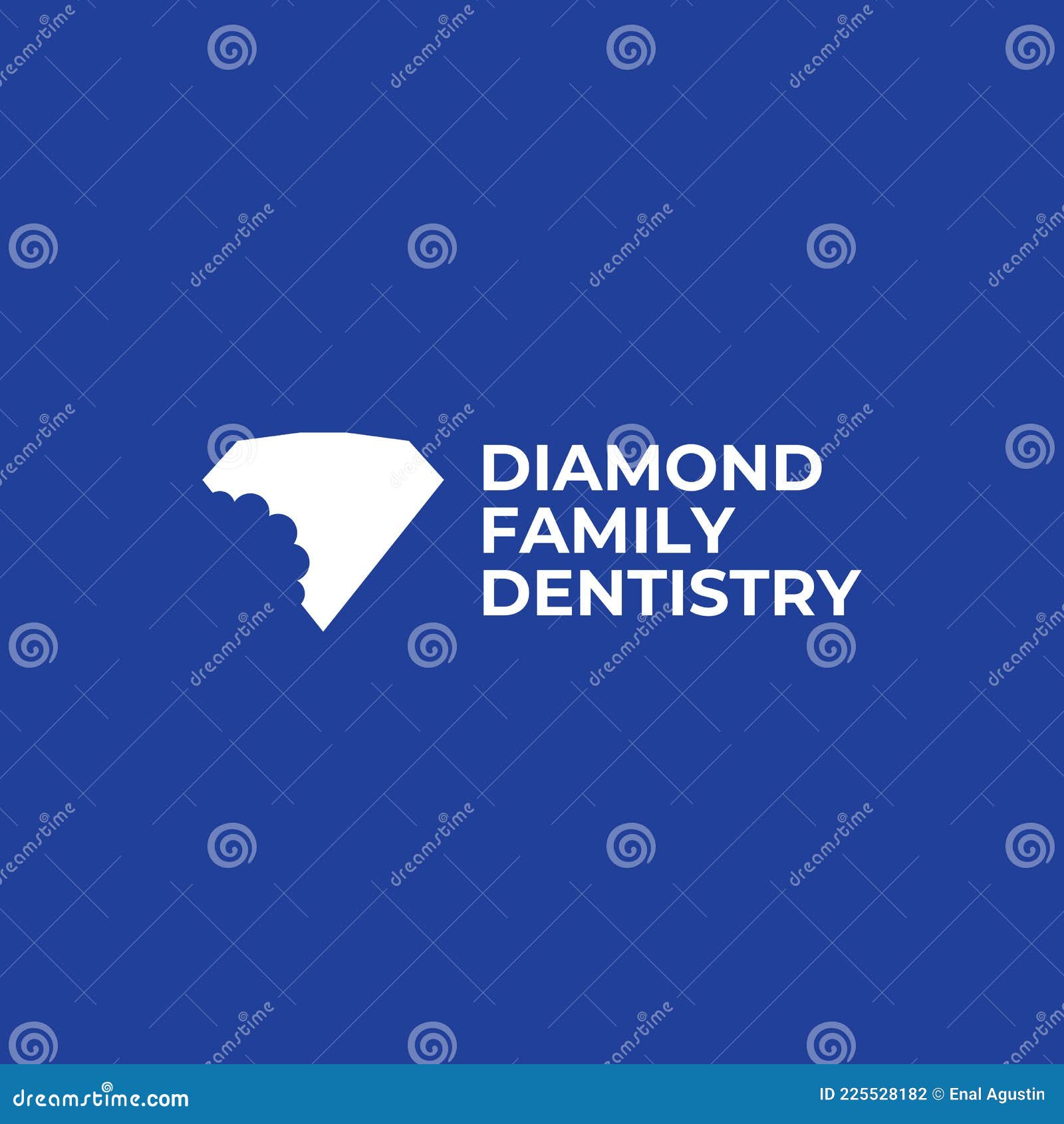 Diamond Dentist Logo Design Template Stock Vector Illustration of