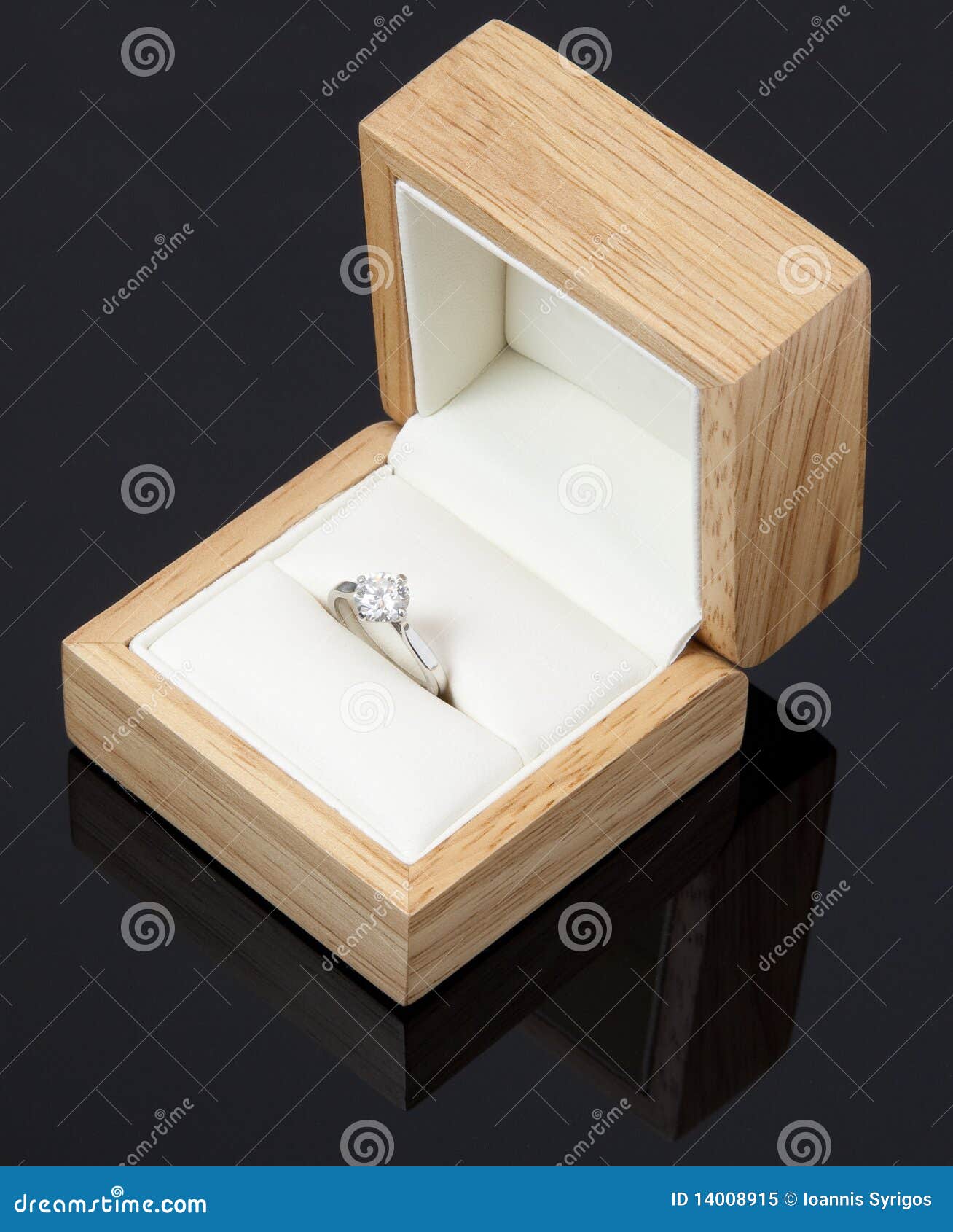 Diamond Engagement Ring in a Box Stock Image Image of beautiful