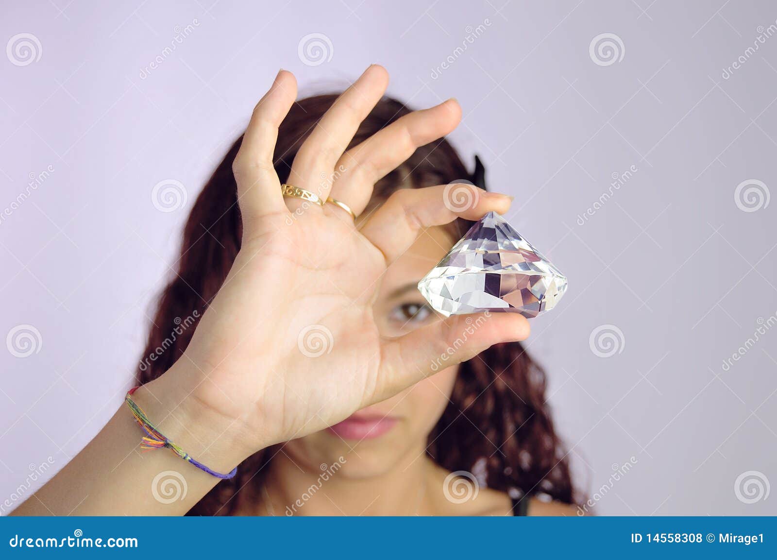 Diamond Girl stock photo. Image of girl, purity, clarity 14558308