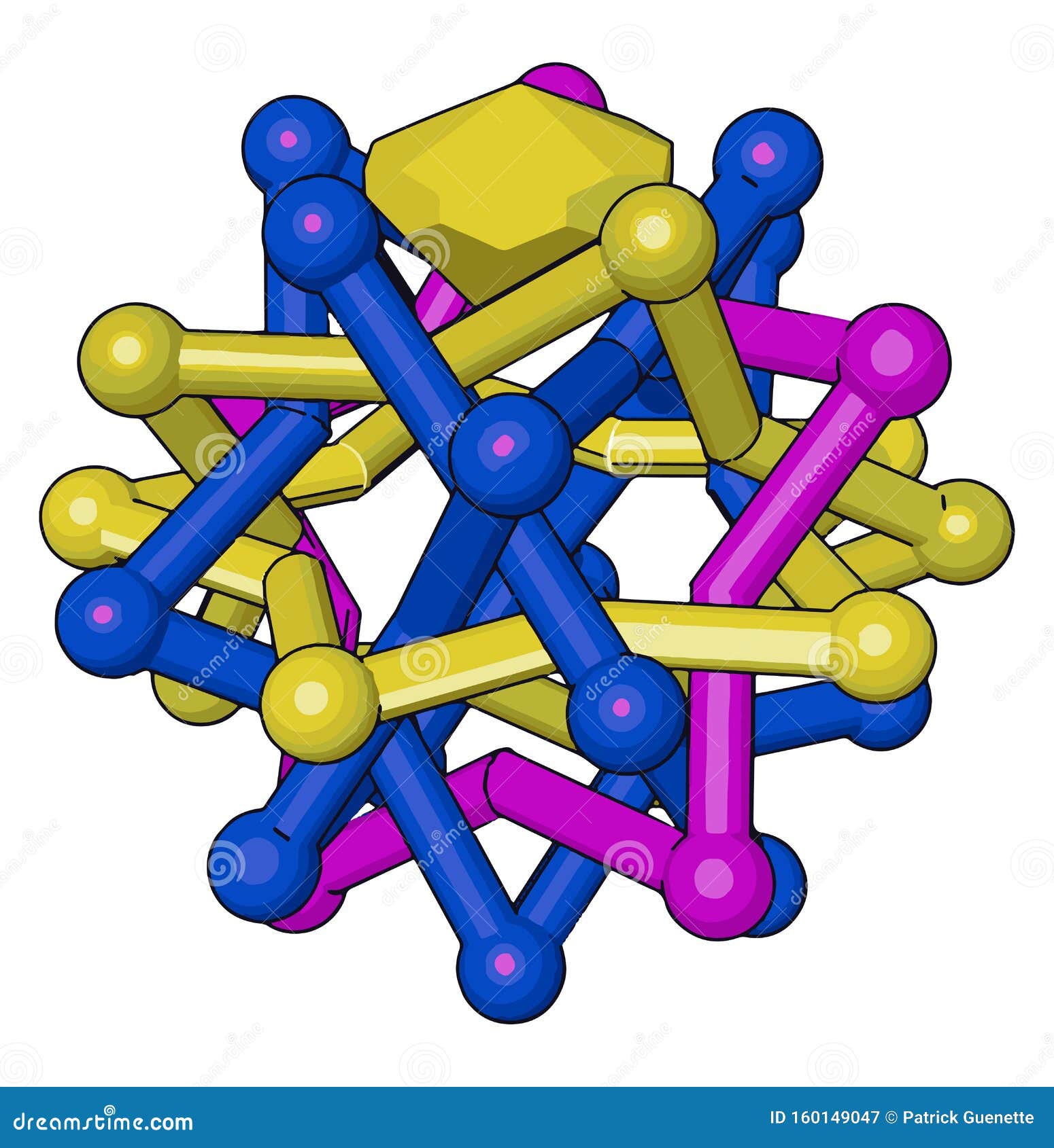 A Giant Covalent Structure Picture Vector Or Color Illustration ...