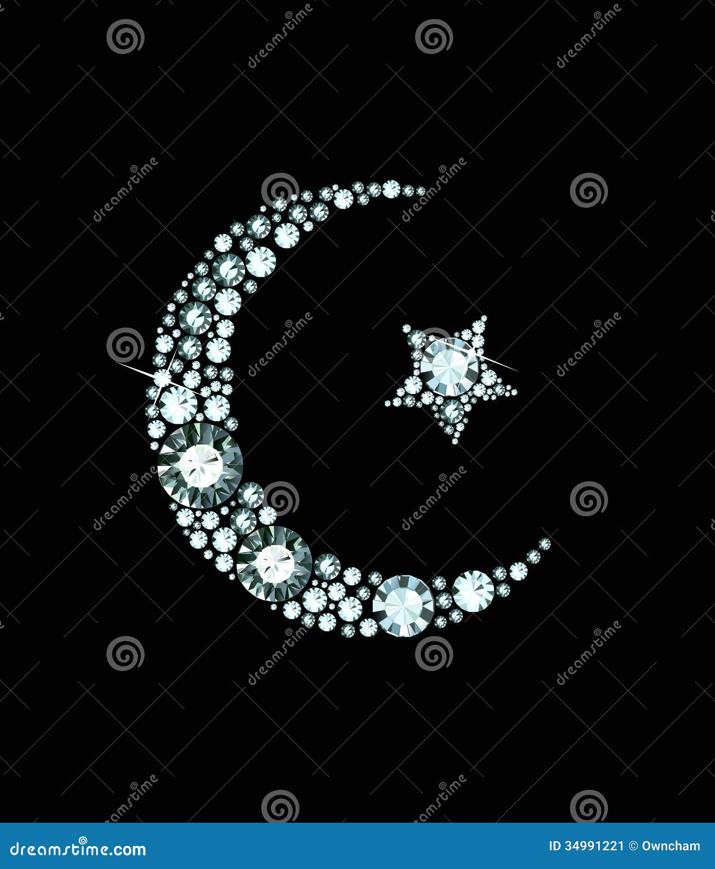 Diamond Islam Symbol Stock Image - Image: 34991221