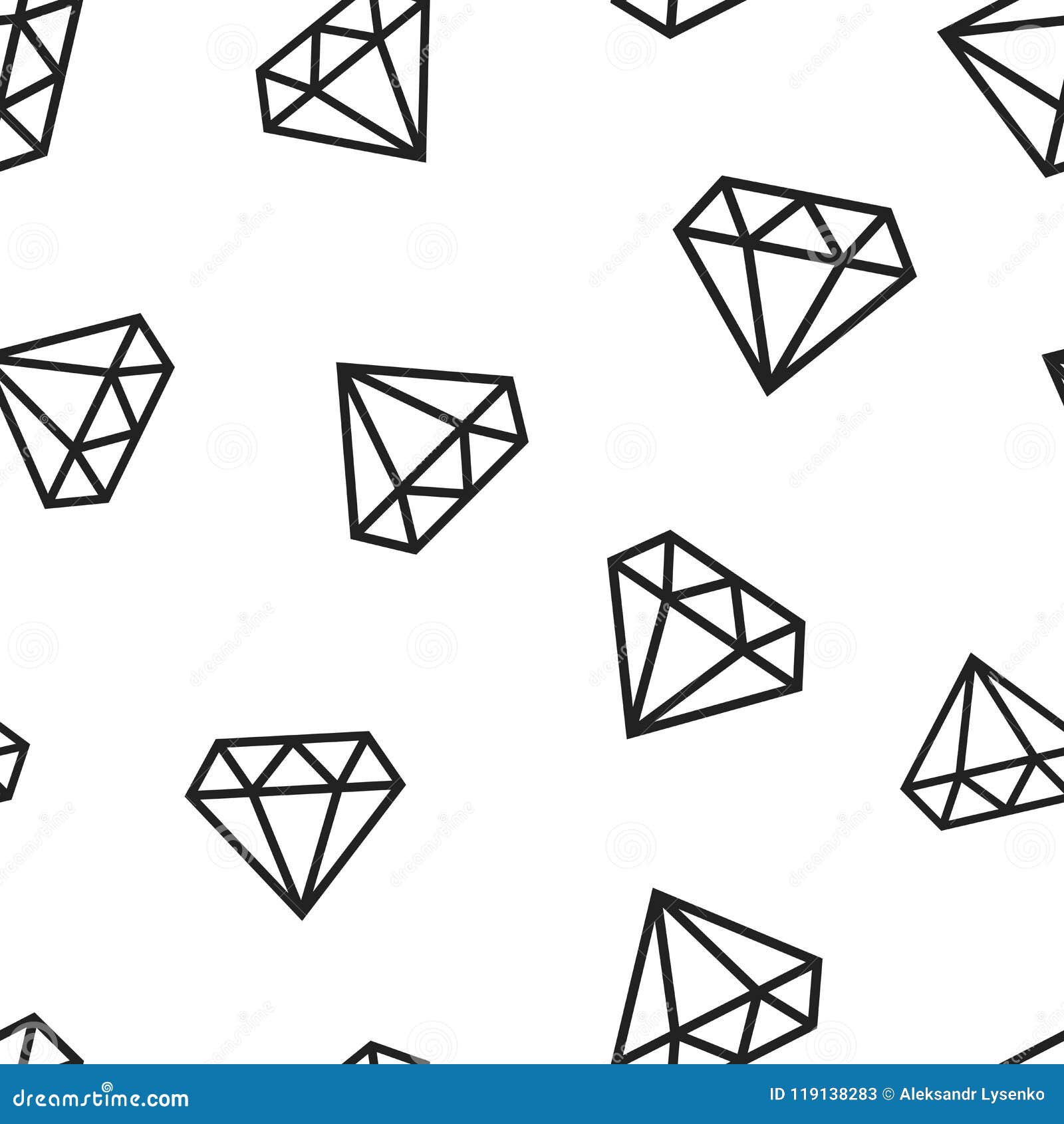diamond jewel gem icon seamless pattern background. business con