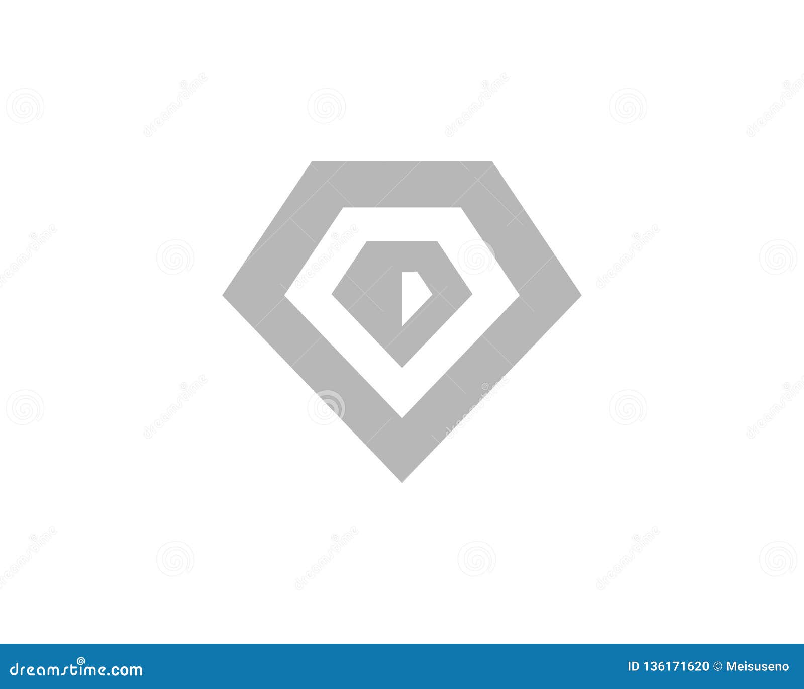 Diamond Jewellery Logo Design Vector Template Stock Illustration