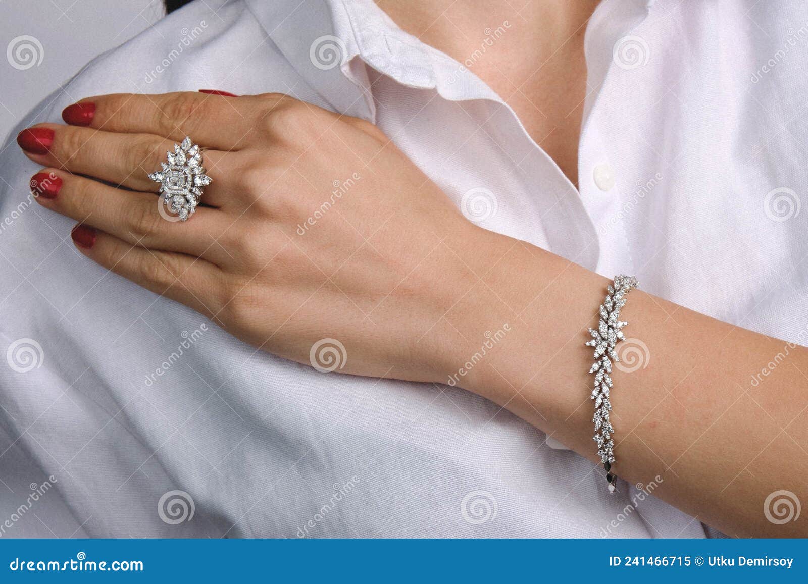Diamond Jewelry Luxury And Fashion Jewelry Stock Image Image Of