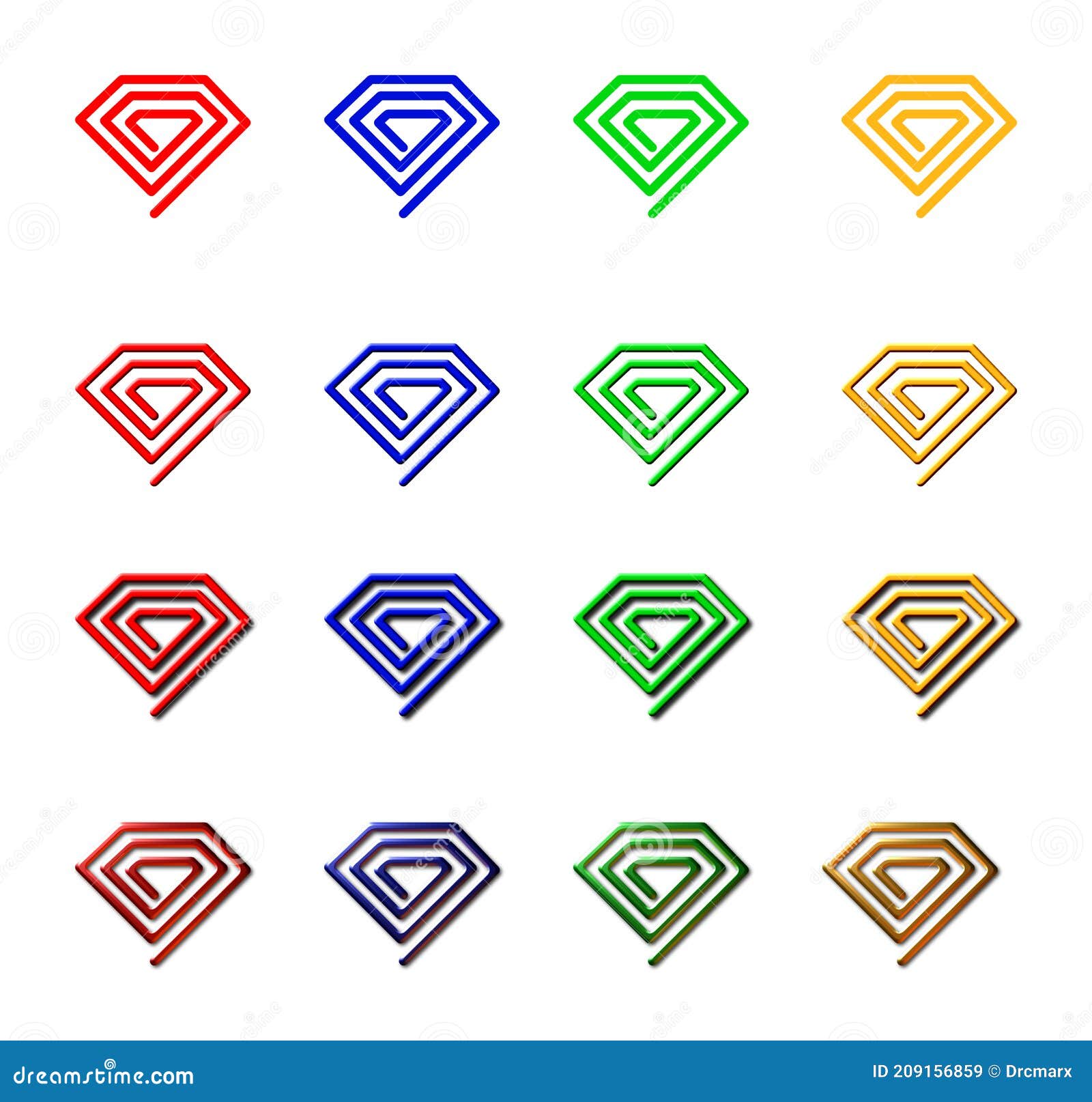 diamond line forms migrating from flat to 3d.