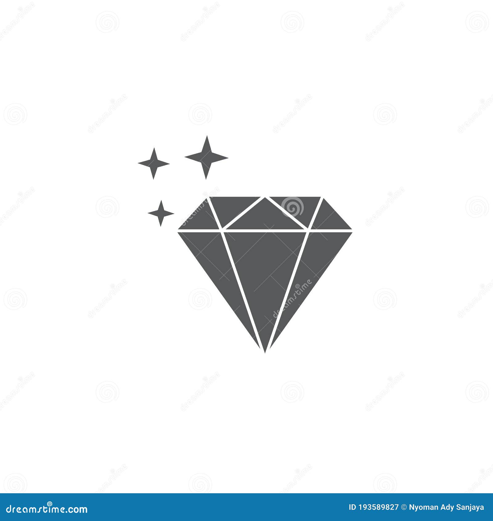 Diamond Line Icon, Outline Vector Sign, Linear Style Pictogram Isolated ...