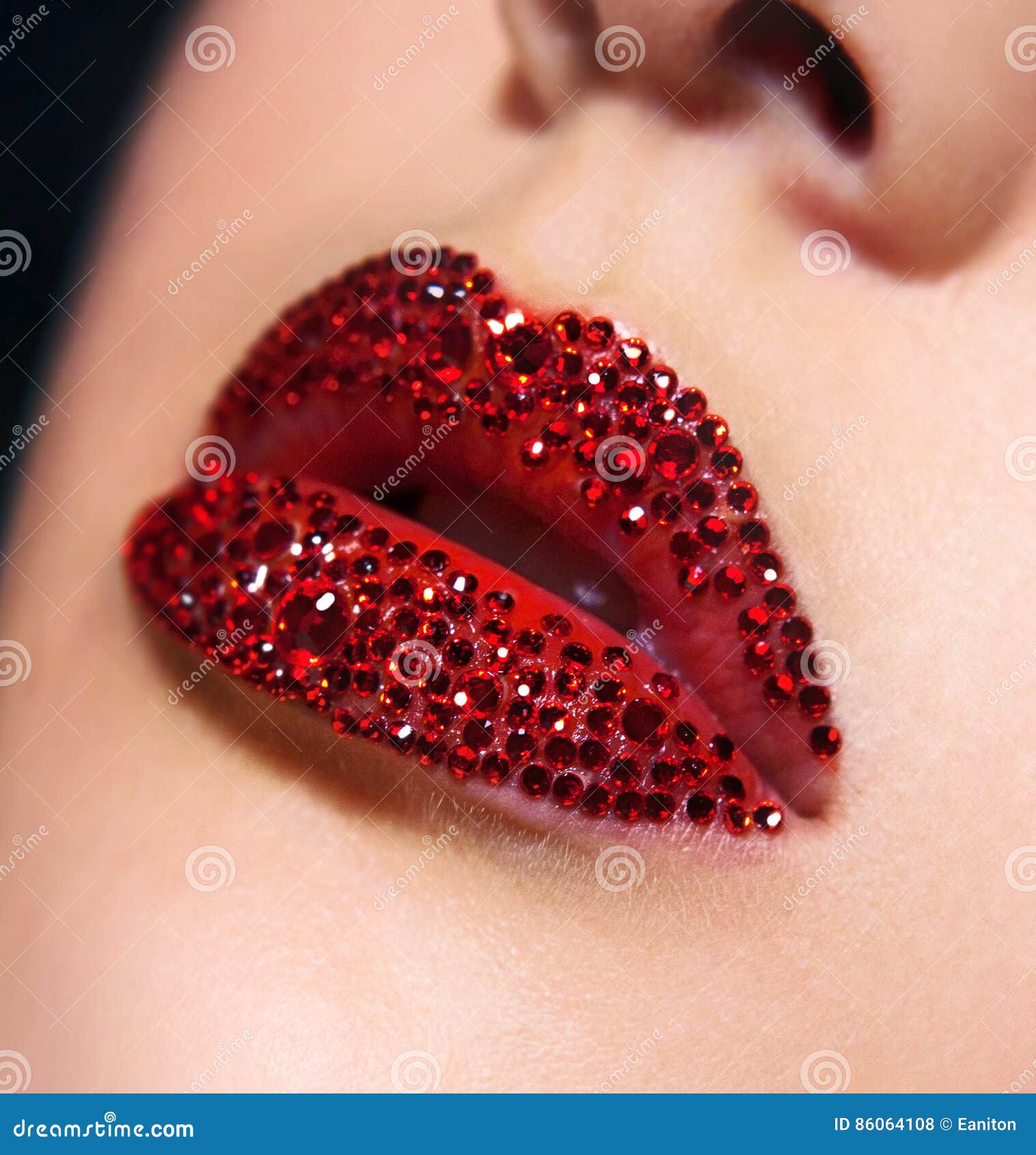 Diamond lips stock photo. Image of lips, crystals, background 86064108