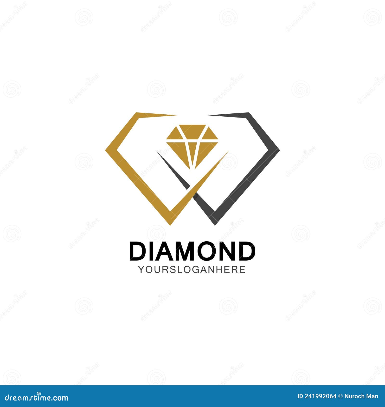 Diamond Logo Design Template. Vector Illustration Stock Vector