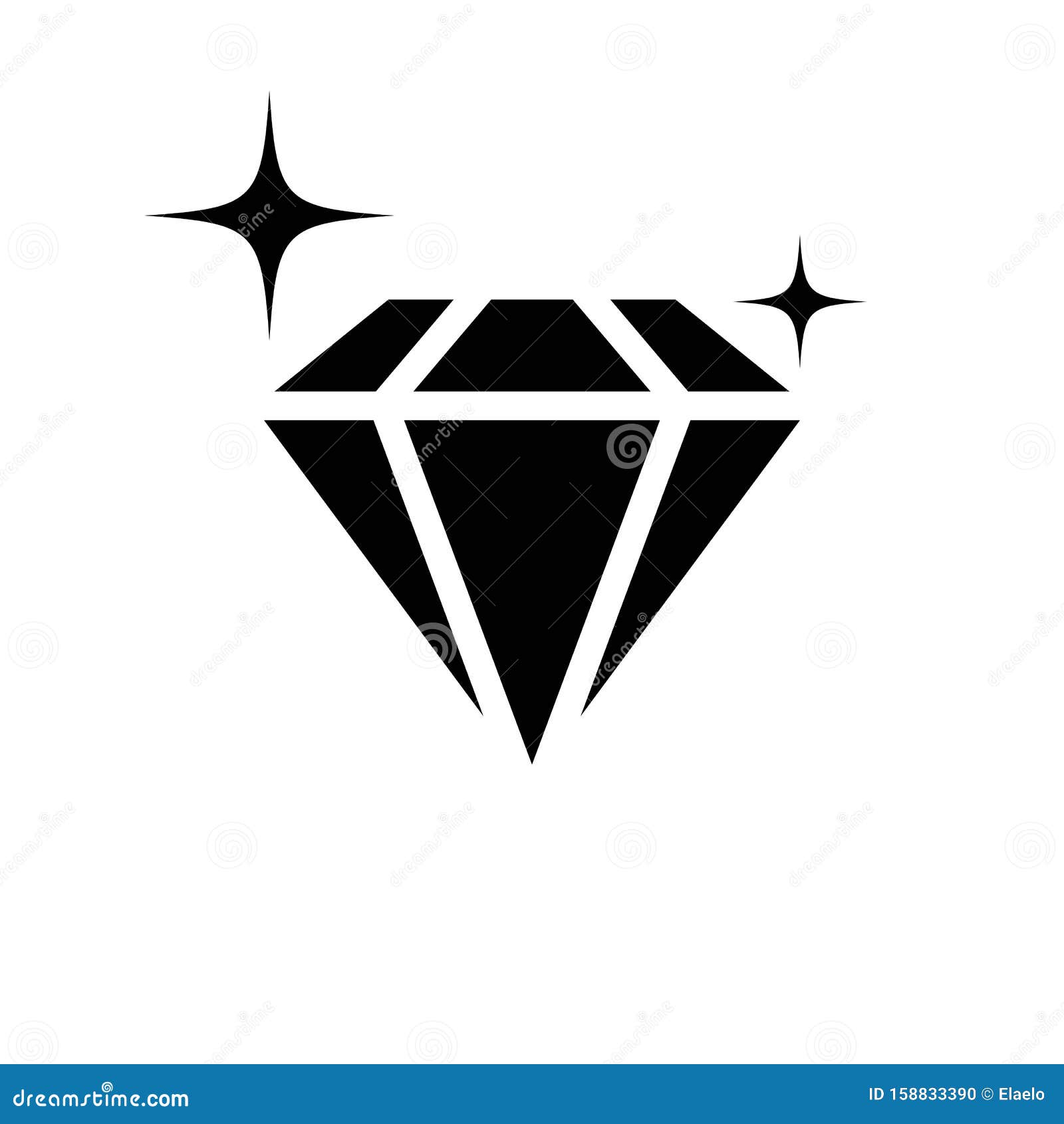 Diamond Logo Template stock vector. Illustration of success - 158833390