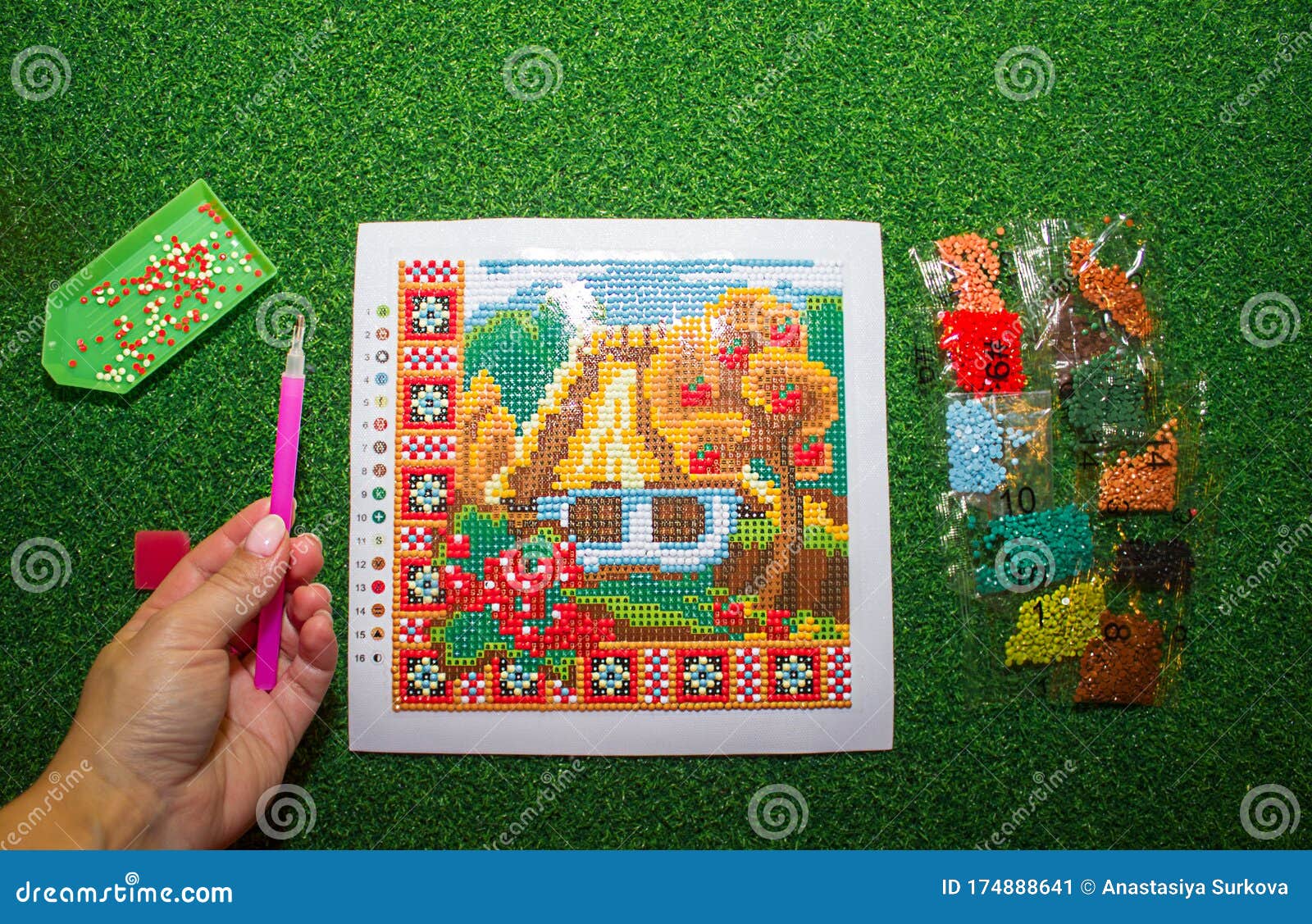 Diamond Mosaic Modern Needlework. DIY Kit for Making a Shining