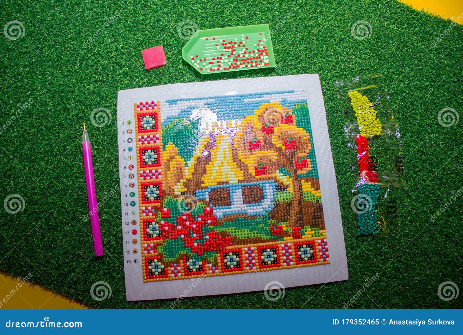 Diamond Mosaic Modern Needlework. DIY Kit for Making a Shining