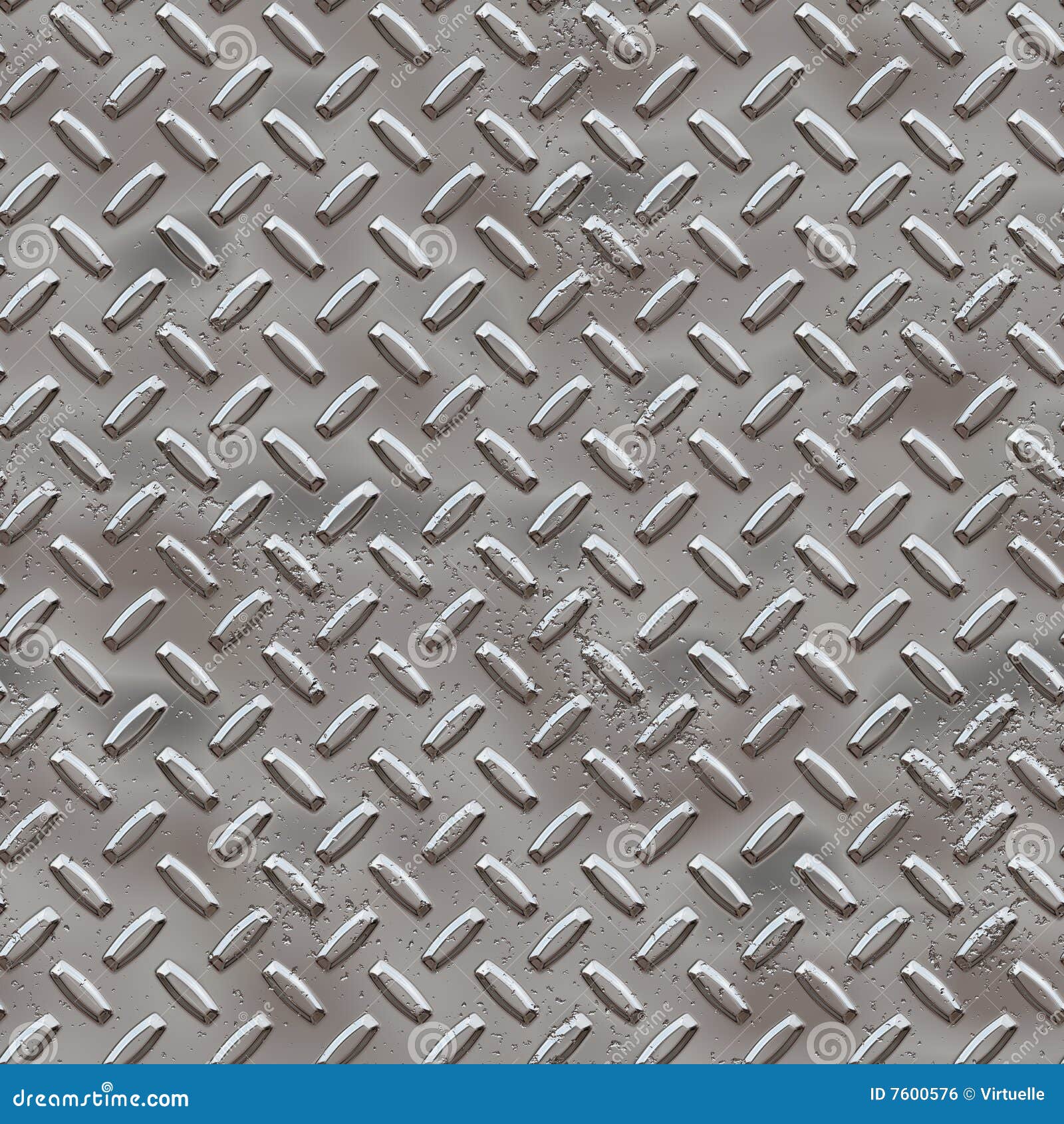 Diamond Plate with Corrosion (rust) Stock Illustration Illustration