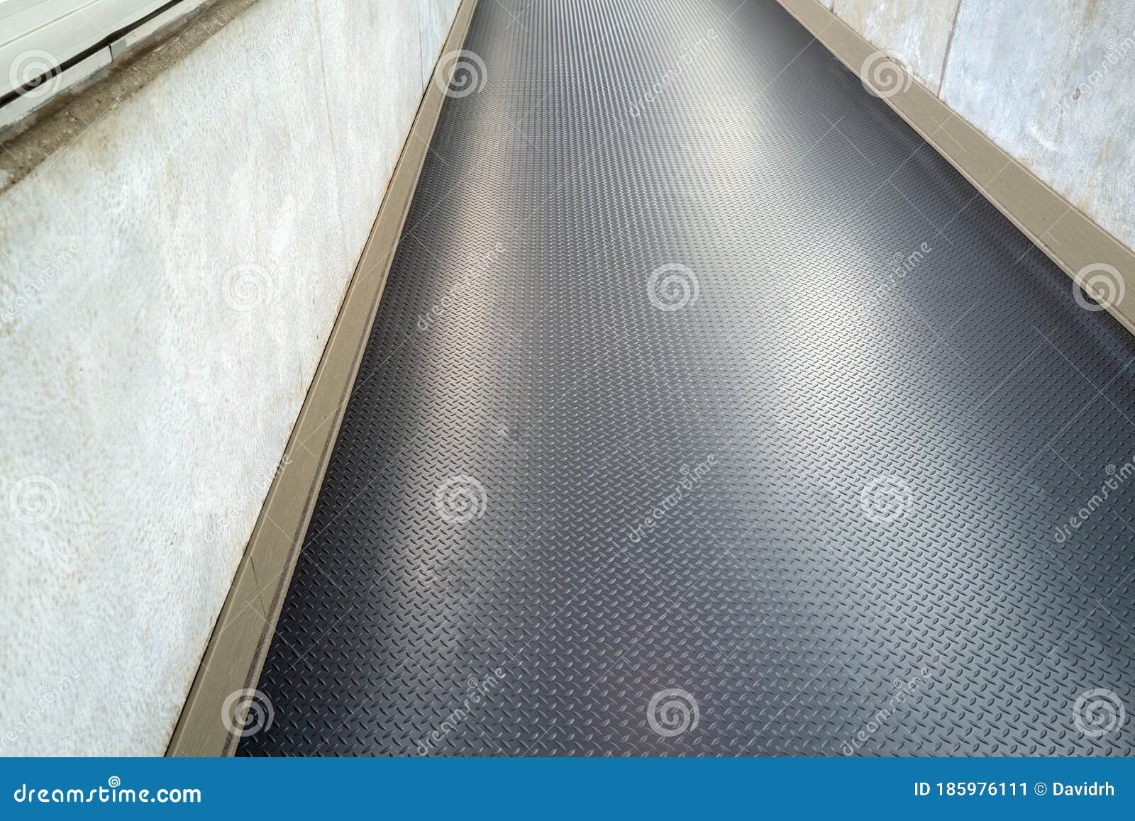Diamond Plate Skid Resistant Walkway Stock Image Image of grey