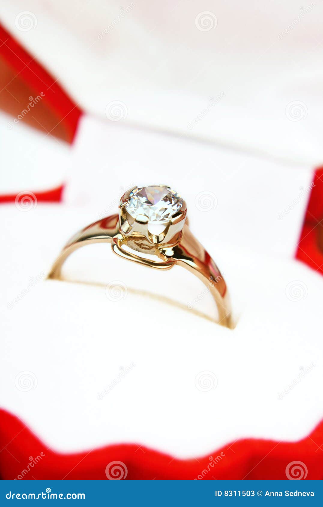 Diamond ring as a present stock image. Image of shiny 8311503