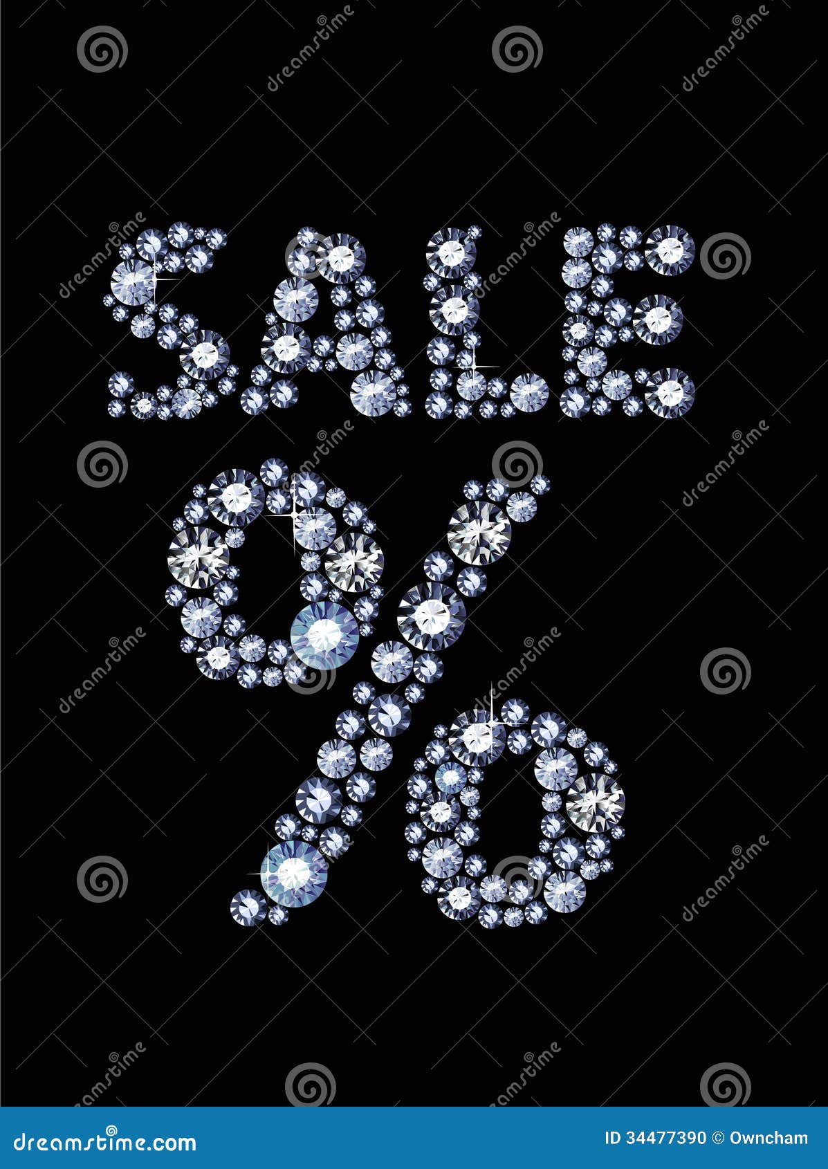 Diamond Sale Stock Photo Image 34477390