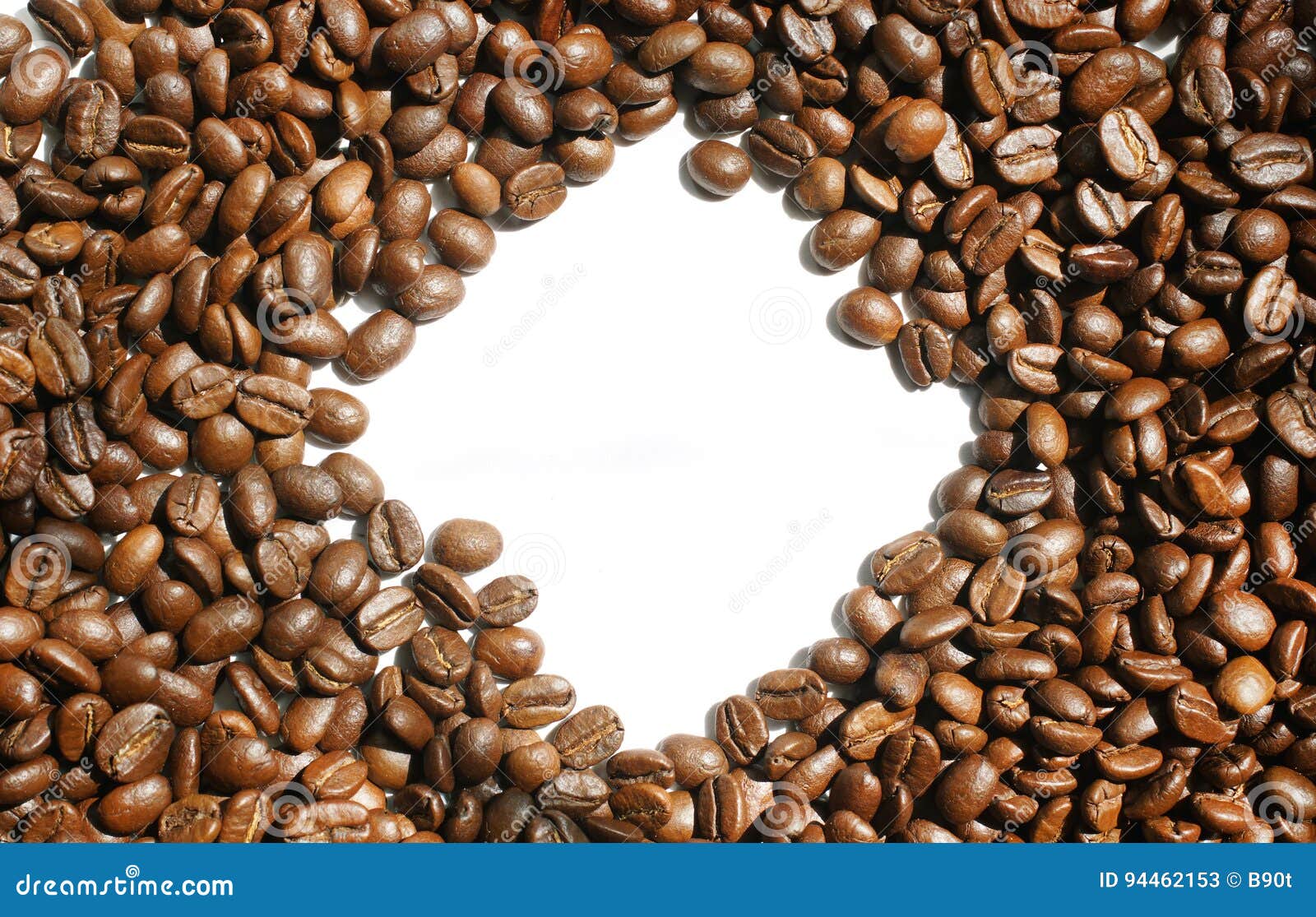 Diamond Shaped Coffee Beans Frame. Stock Image Image of energy