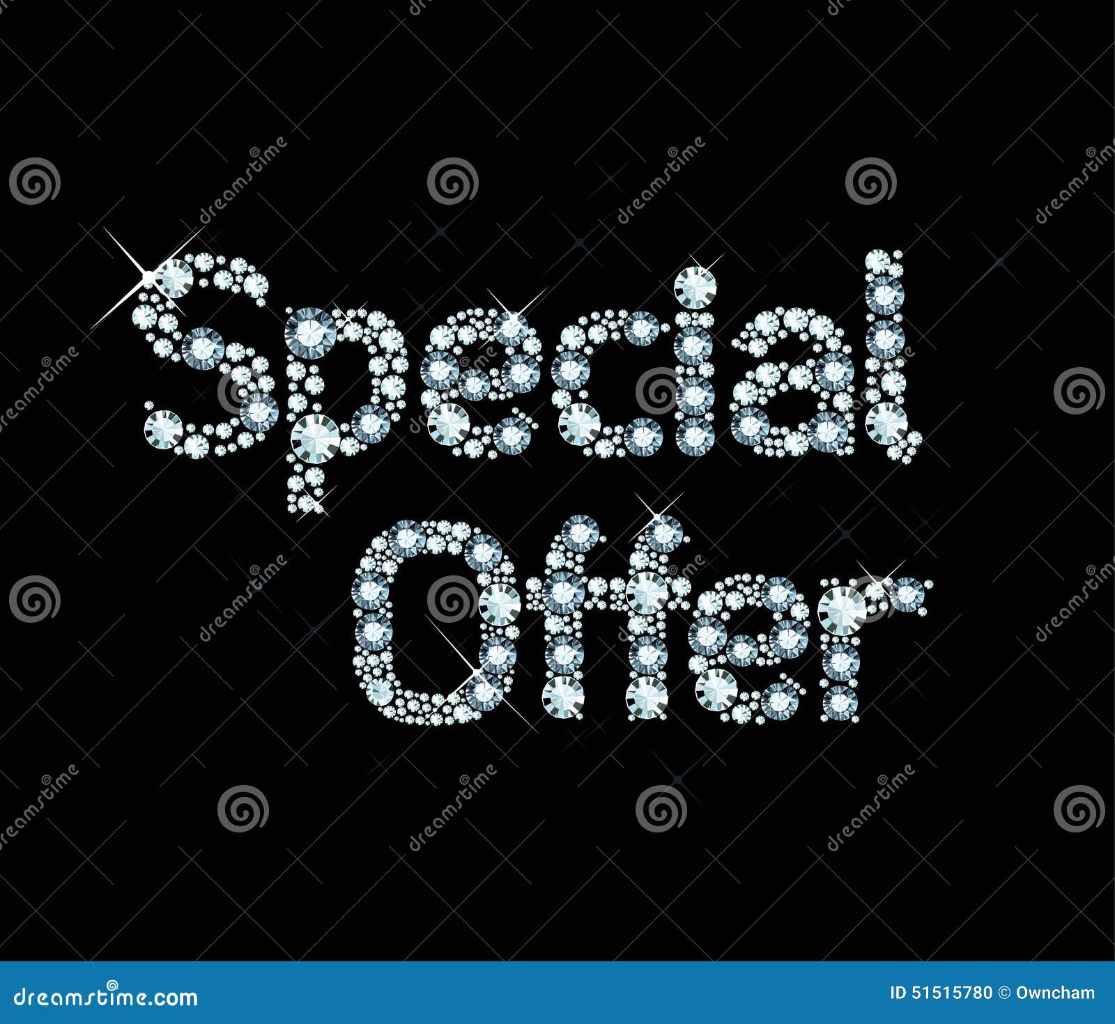 Diamond Word Special Offer Stock Vector Illustration Of Deal 51515780