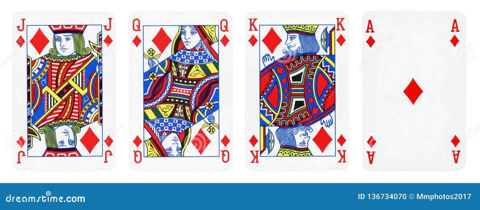 The King, Queen, Jack And Ace Of The Hearts Suit From A Deck Of Playing  Cards Stock Photo, Picture and Royalty Free Image. Image 3143477.