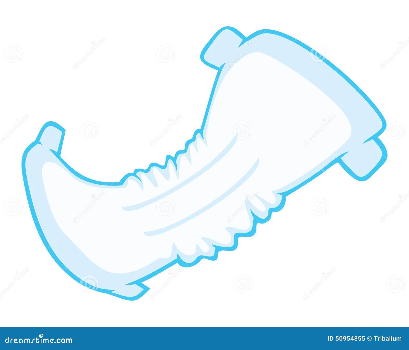 Diaper stock vector. Illustration of hygiene, object 50954855