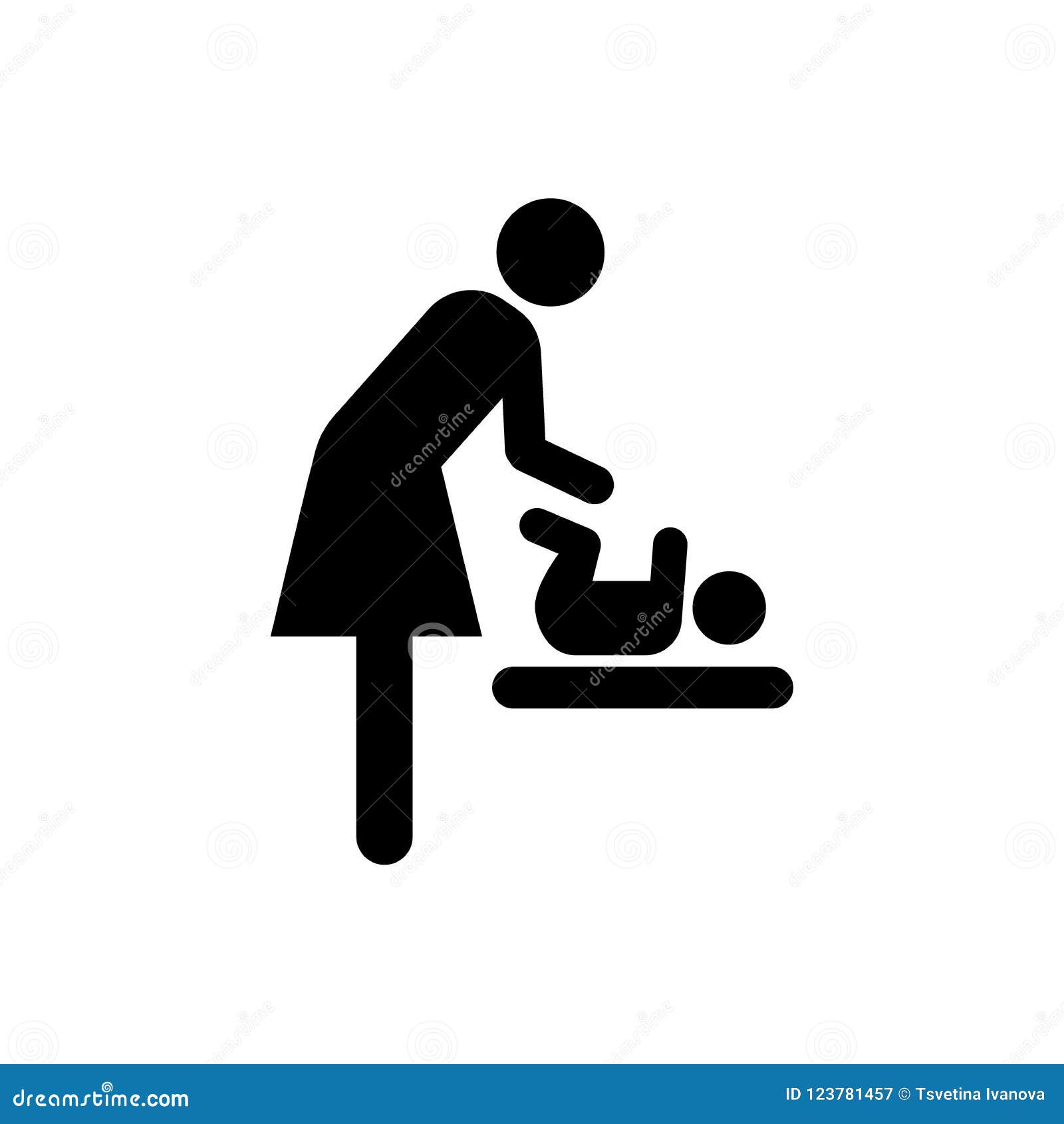 diaper changing station room  icon