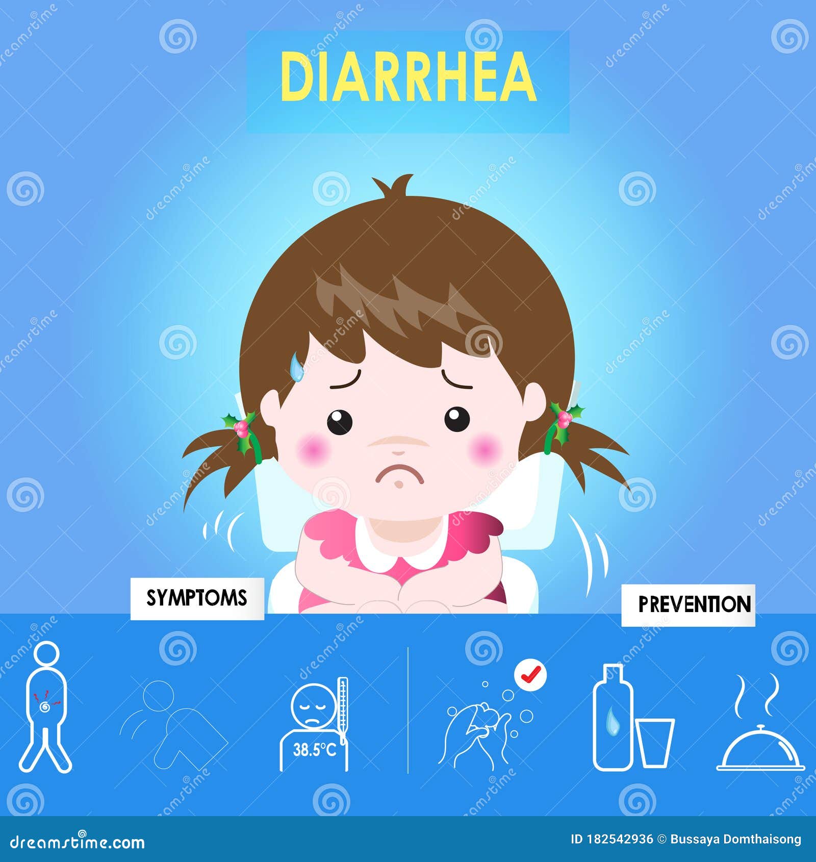 Kid Girl Having Diarrhea Vector CartoonDealer 182542936 good-food-for-diarrhea-how-to-treat-diarrhea-diarrhea-food-foods-to