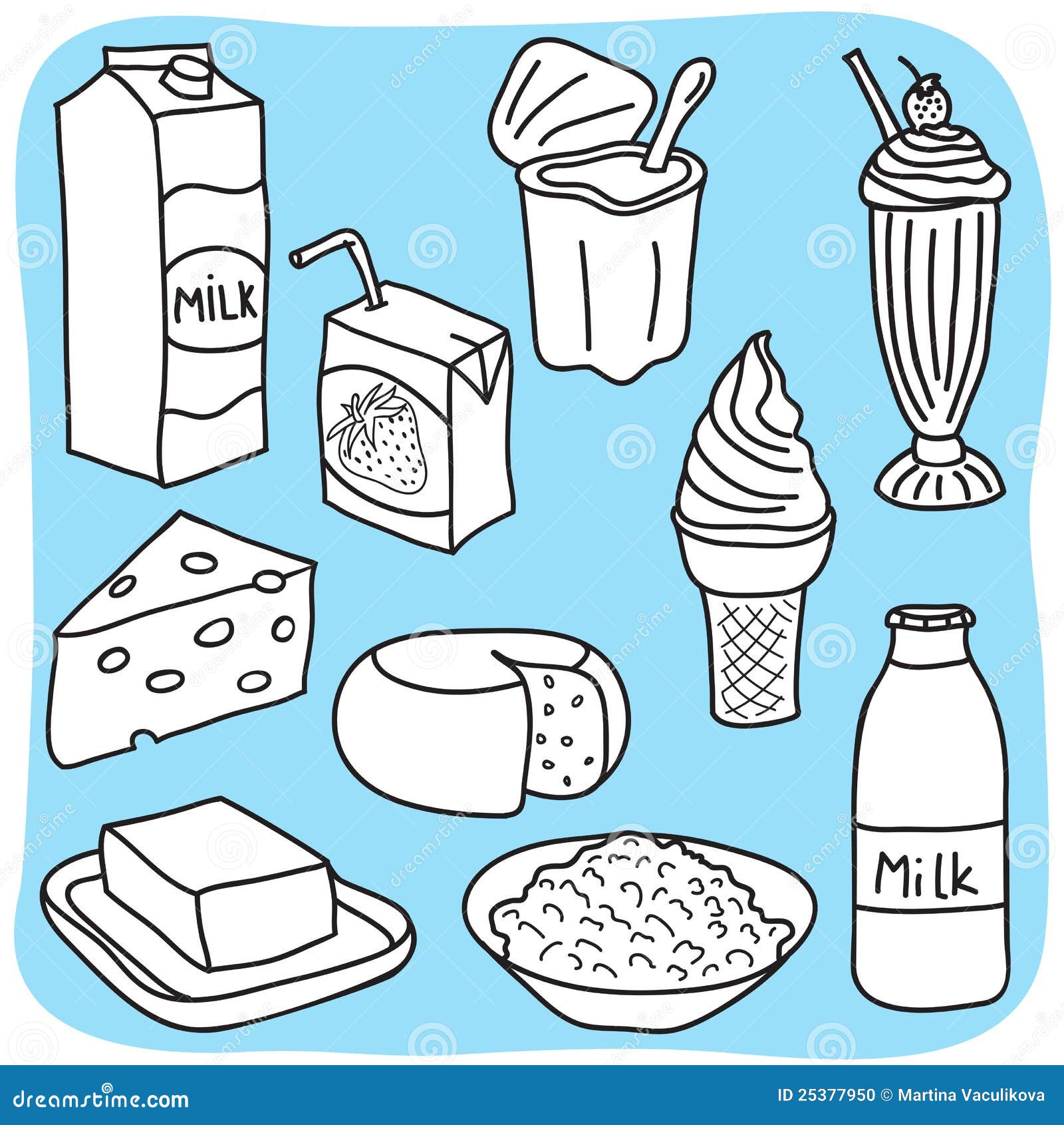 Milk sketch hand drawn dairy products in jugs Vector Image
