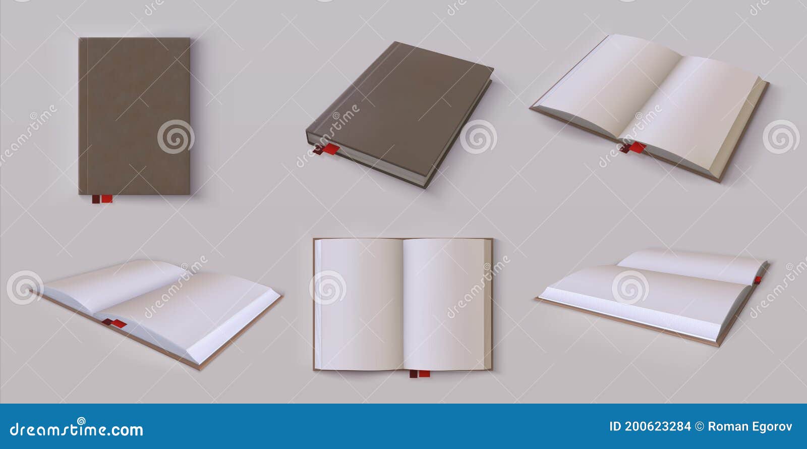 Download Diary Mockup Realistic Blank Open And Closed Planner 3d Hardcover Organizer With Bookmarks And Copy Space White Paper Stock Vector Illustration Of Hardcover Isolated 200623284