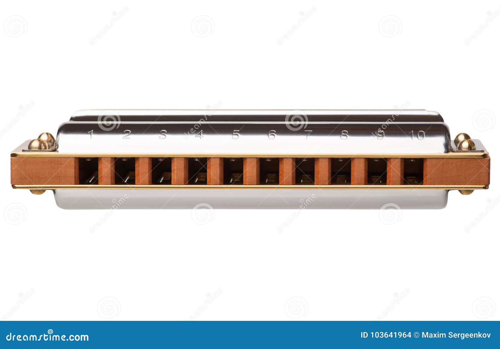 Diatonic Harmonica Isolated Stock Photo Image of harmony, jazz 103641964