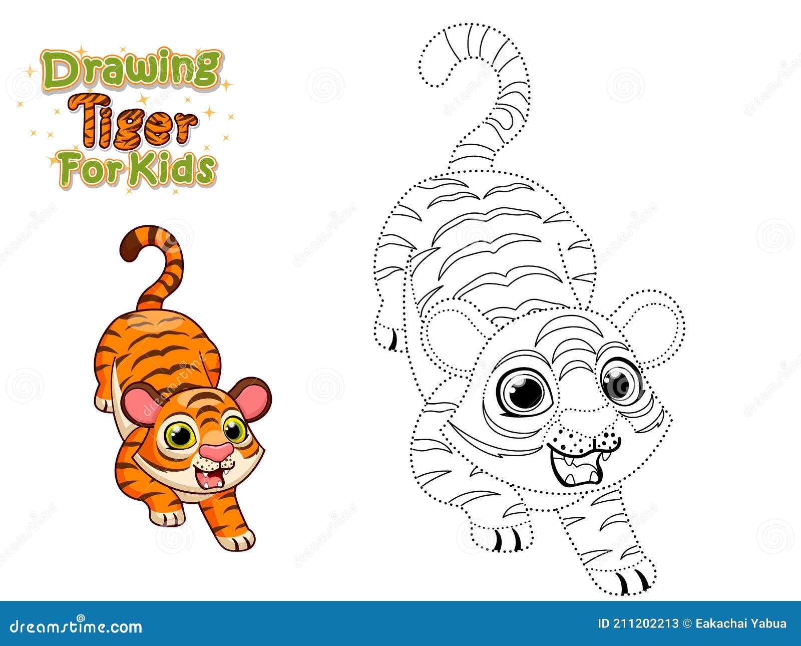 Dibujar Y Colorear Páginas Imprimibles Tigre Tierno Dibujos Animados. Manualidades Y Hojas De Trabajo Para Niños. Ilustración Vect Ilustración del Vector - Ilustración de aislado, cabritos: 211202213 Dibujar Y Colorear Páginas Imprimibles Tigre Tierno Dibujos Animados. Manualidades Y Hojas De Trabajo Para Niños. Ilustración Vect Ilustración del Vector - Ilustración de aislado, cabritos: 211202213