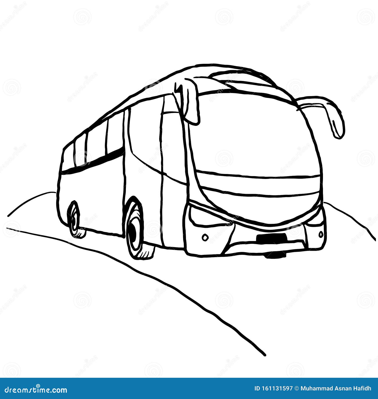 Dibujo Artístico De La Línea De Autobuses Ilustración del Vector -  Ilustración de aislado, furgoneta: 161131597