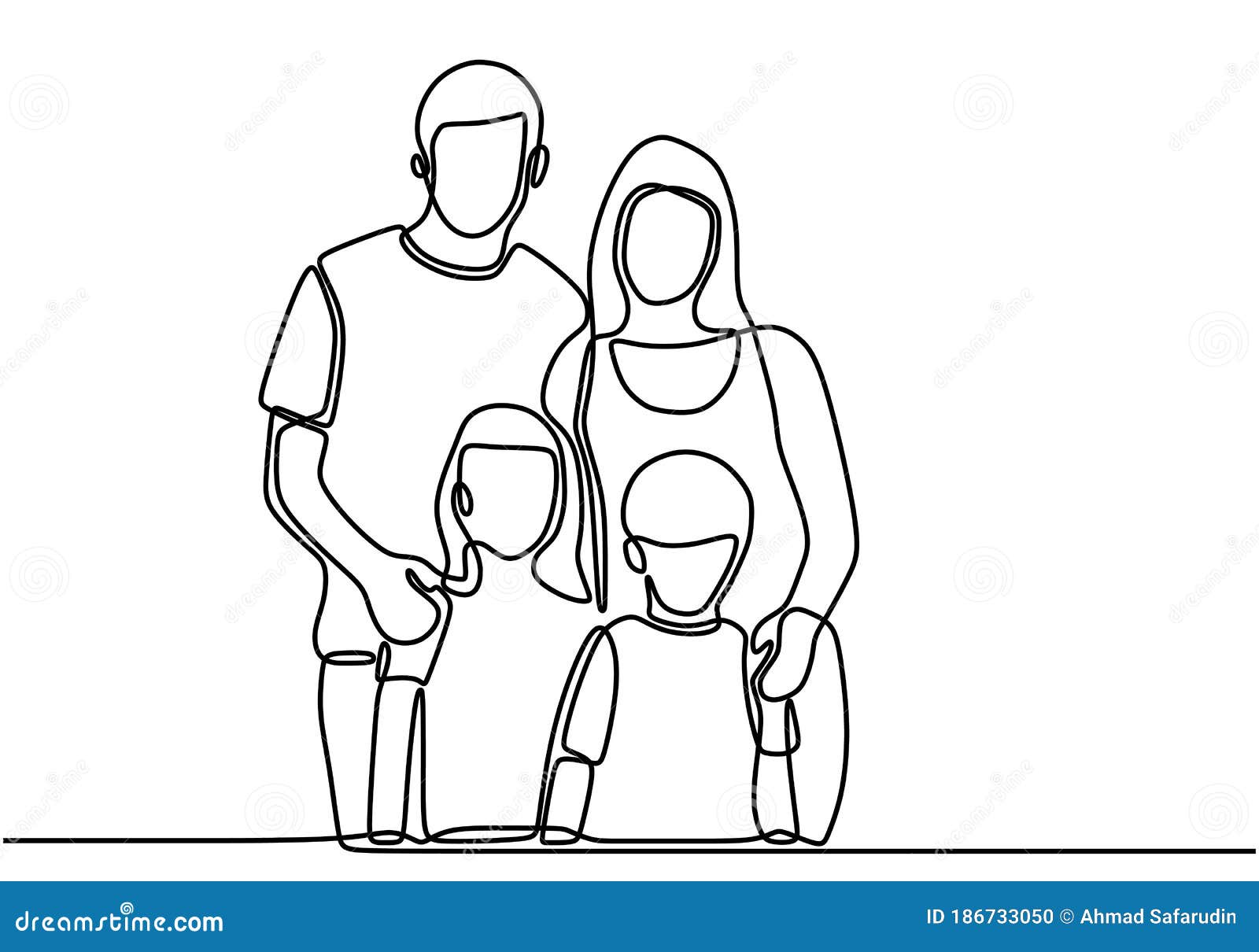 Dibujo Continuo De Una Sola Línea De La Familia Feliz Unida. Madre Padre Y Dos Hijos Posan Para Tomar Una Foto Ilustración del Vector - Ilustración de creativo, padres: 186733050 Dibujo Continuo De Una Sola Línea De La Familia Feliz Unida. Madre Padre Y Dos Hijos Posan Para Tomar Una Foto Ilustración del Vector - Ilustración de creativo, padres: 186733050