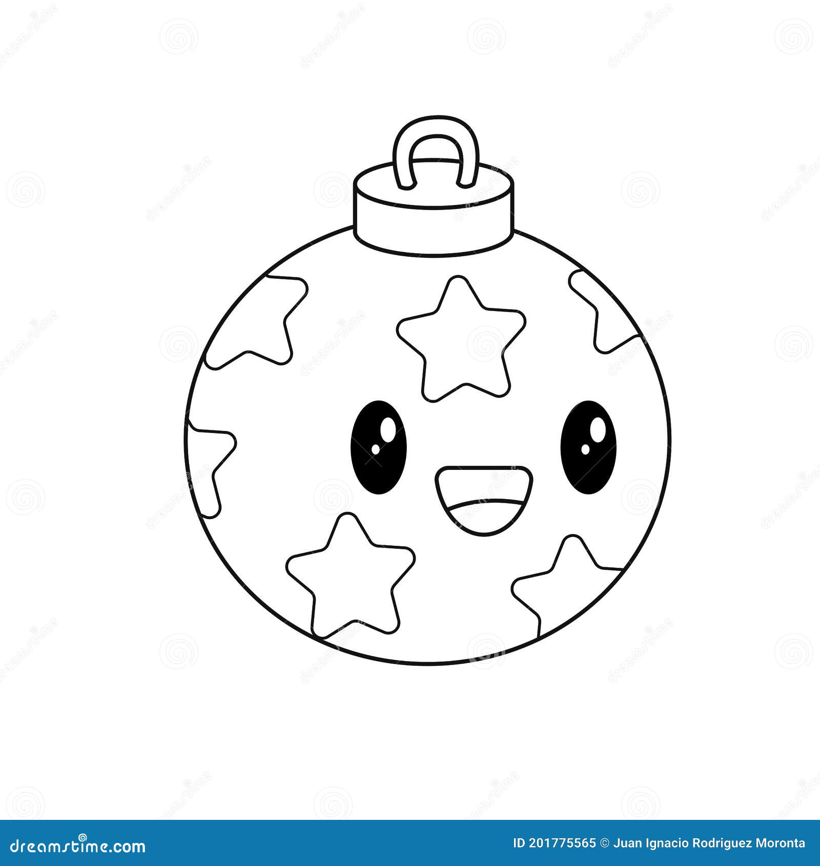 Dibujo De Bolas Navidad Del Ilustración del Vector - Ilustración adornado: 201775565
